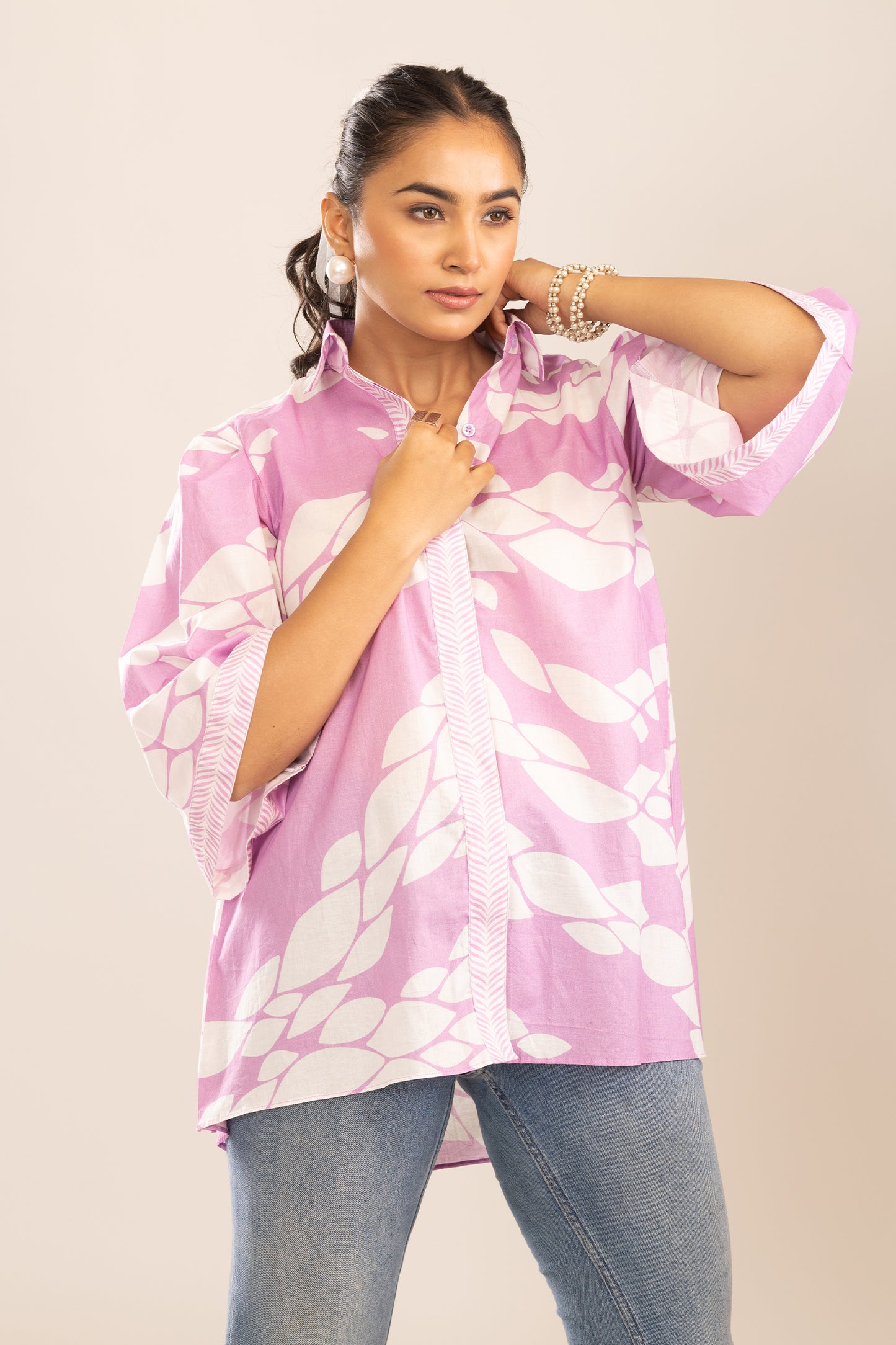 MARSHMALLOW MULMUL SHIRT