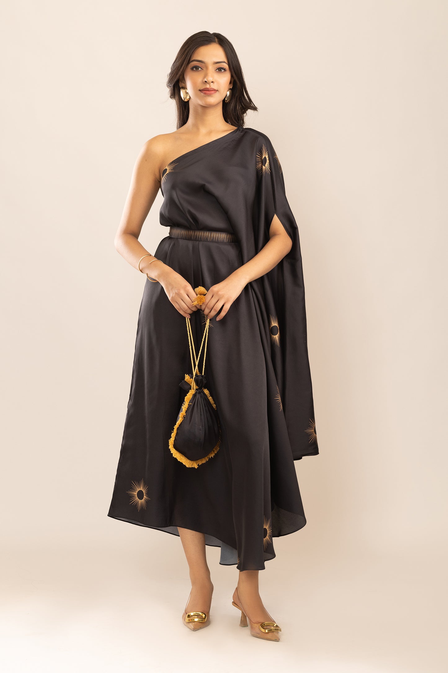SUN DUST DRAPE DRESS