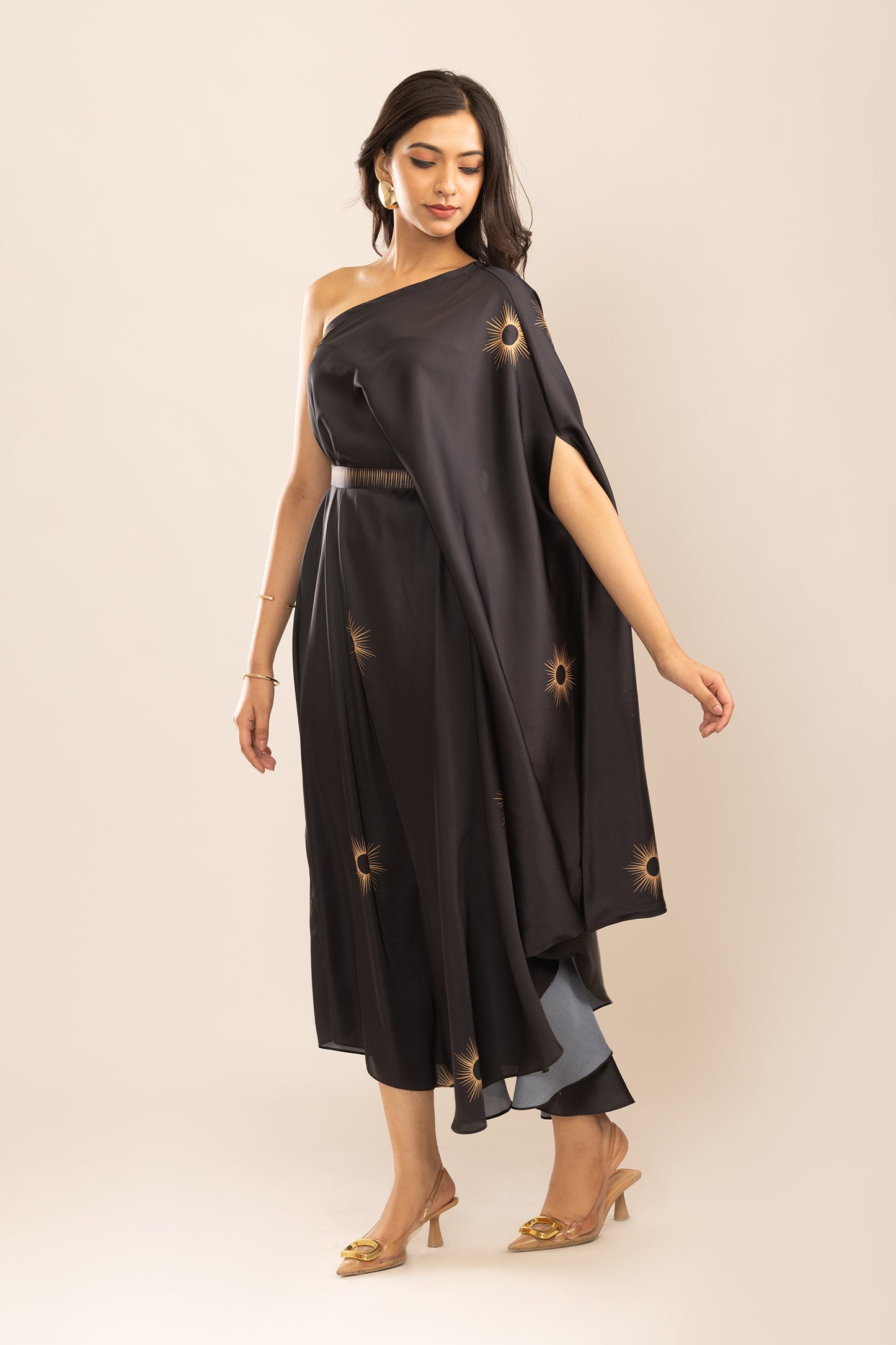 SUN DUST DRAPE DRESS