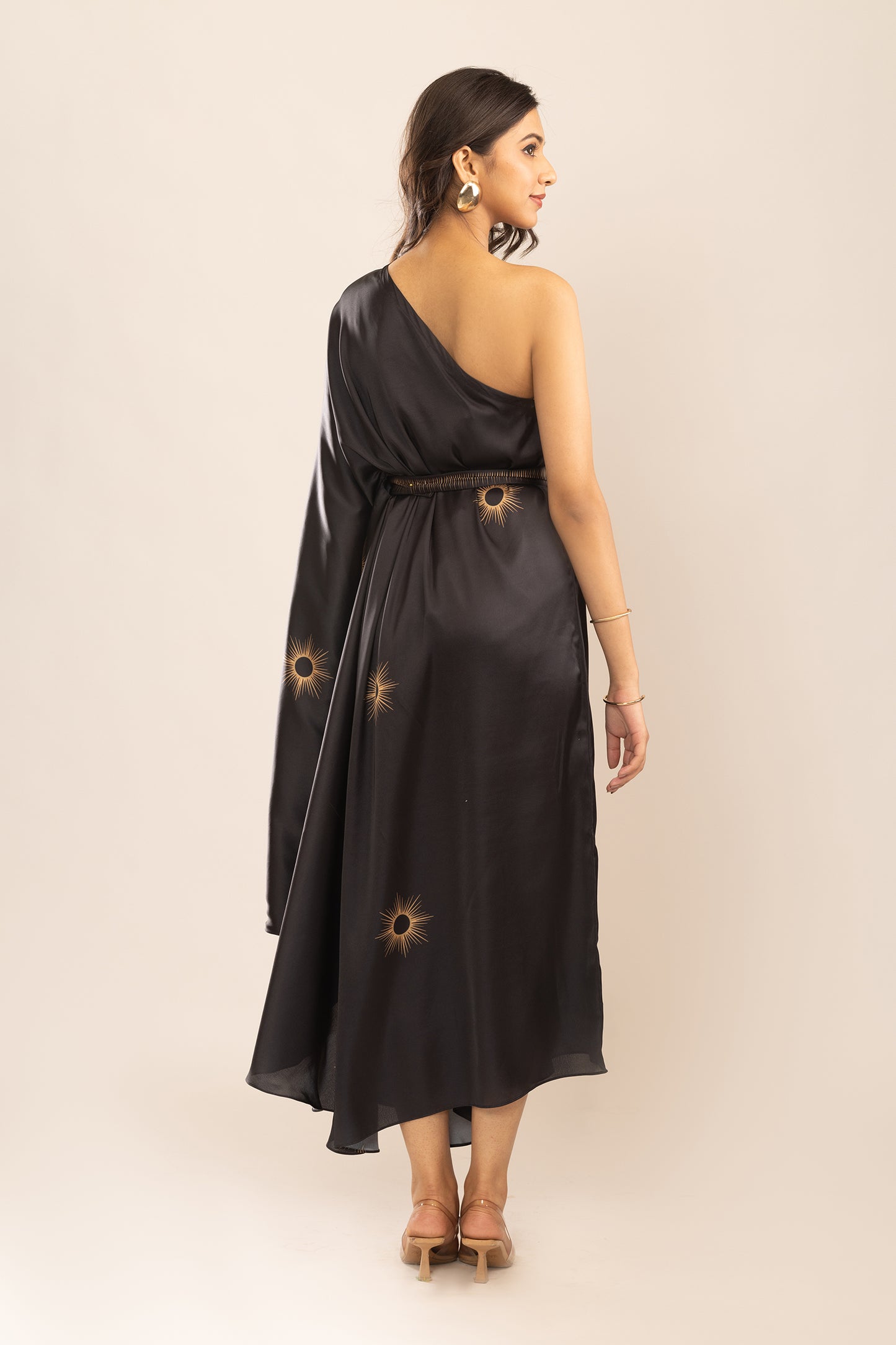 SUN DUST DRAPE DRESS