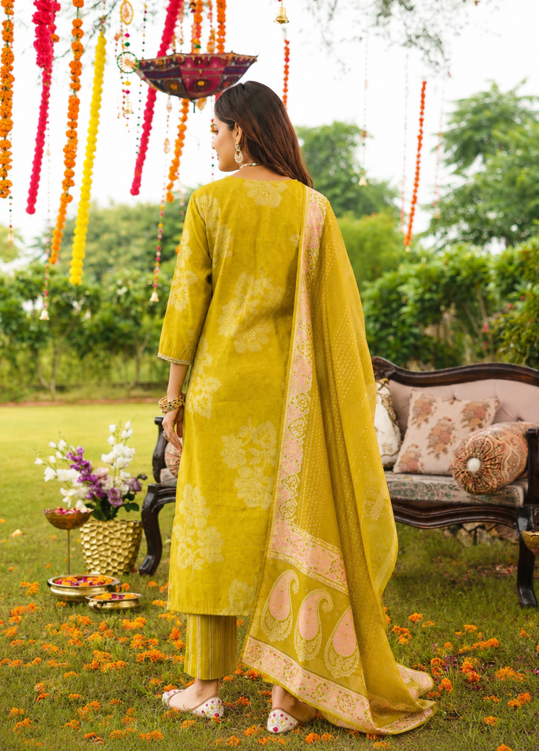 Roshni Kurta with Pant and Dupatta Set