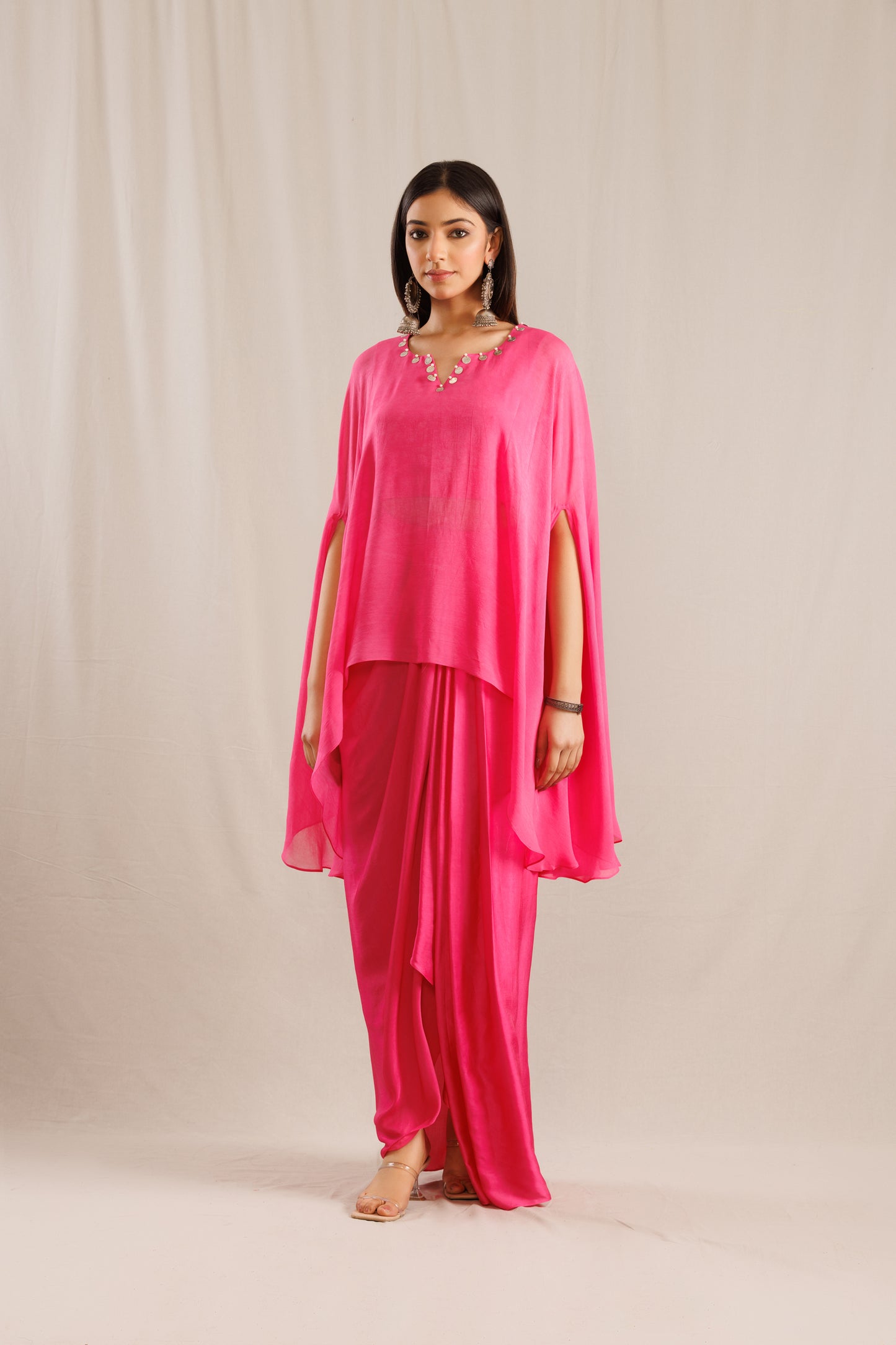 Flamingo Cape with Lungi