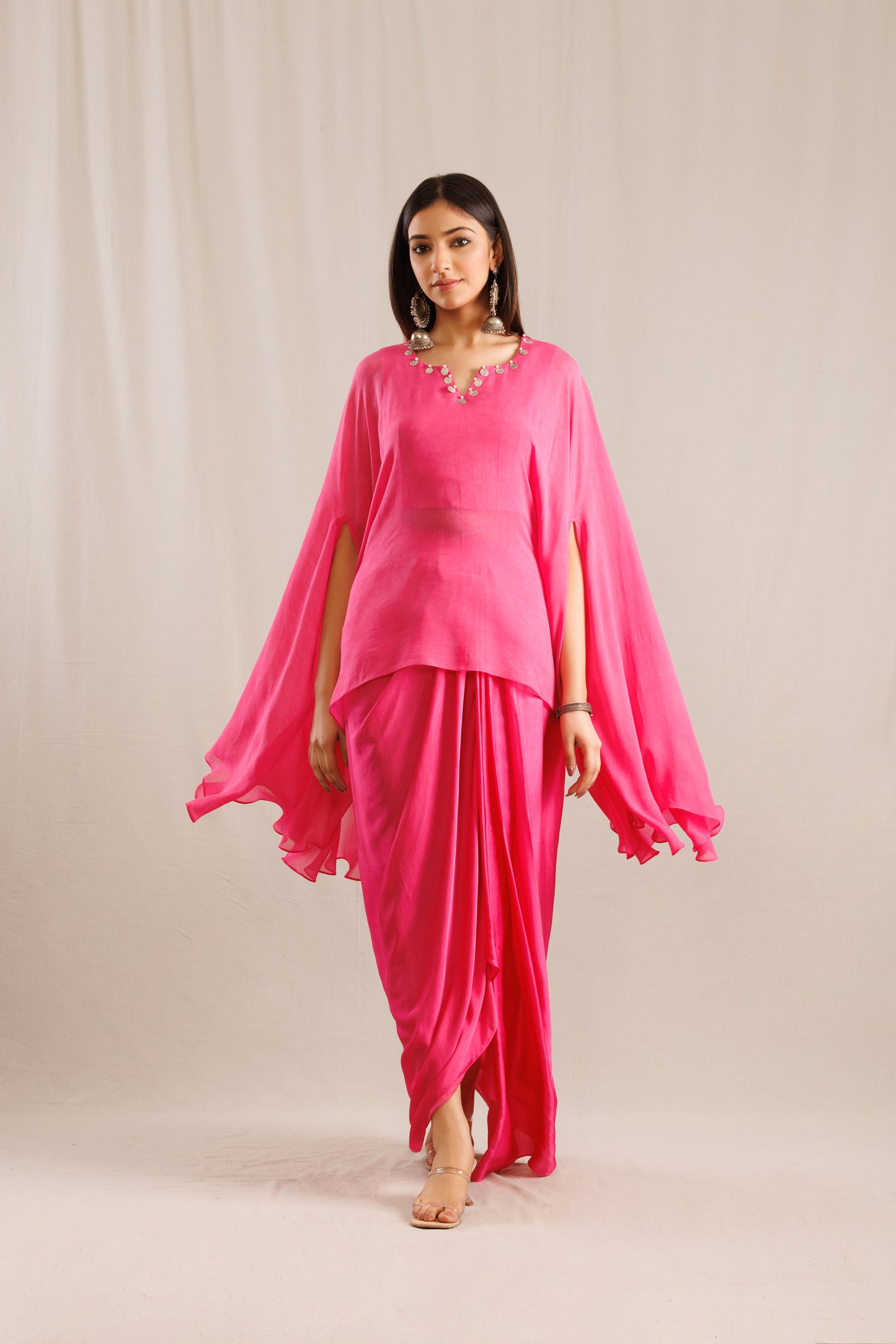 Flamingo Cape with Lungi