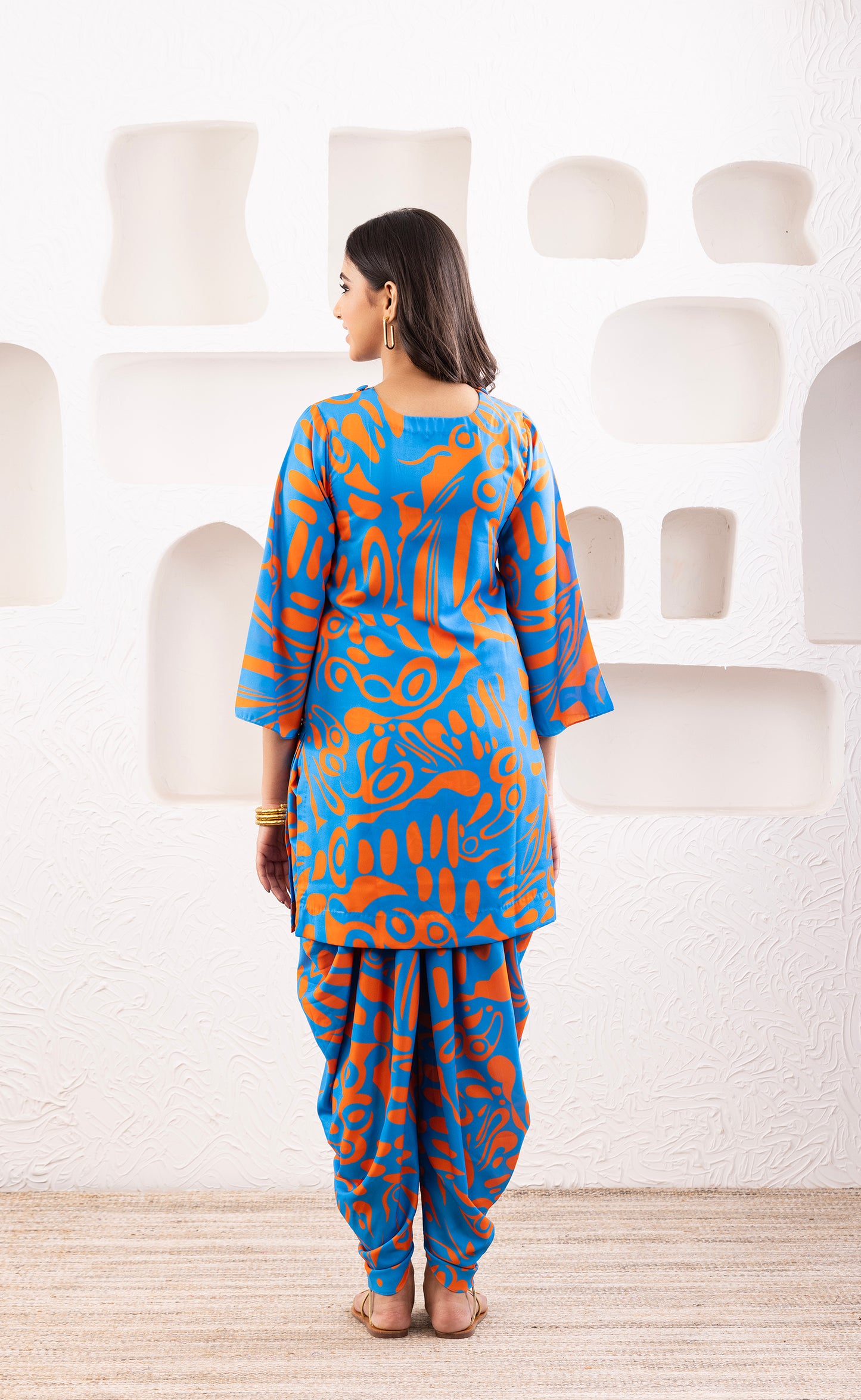 Blue Orange Pop Co Ord Set