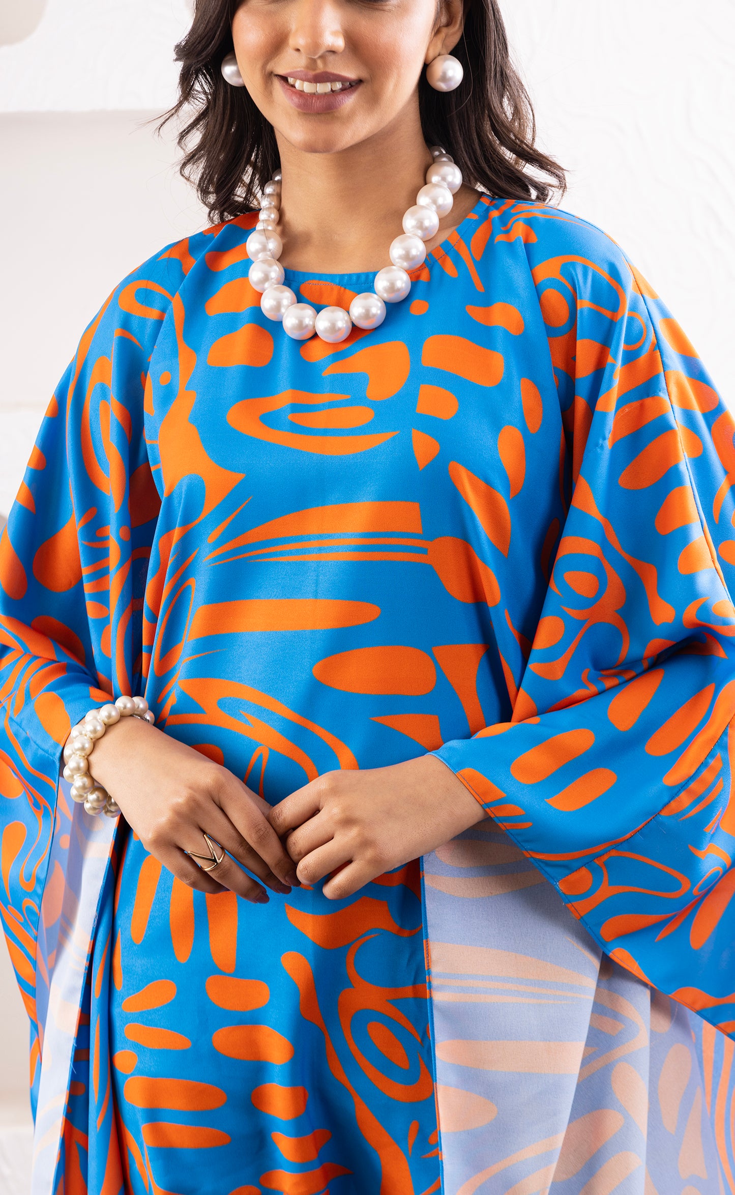 Tangerine Cowl Dress