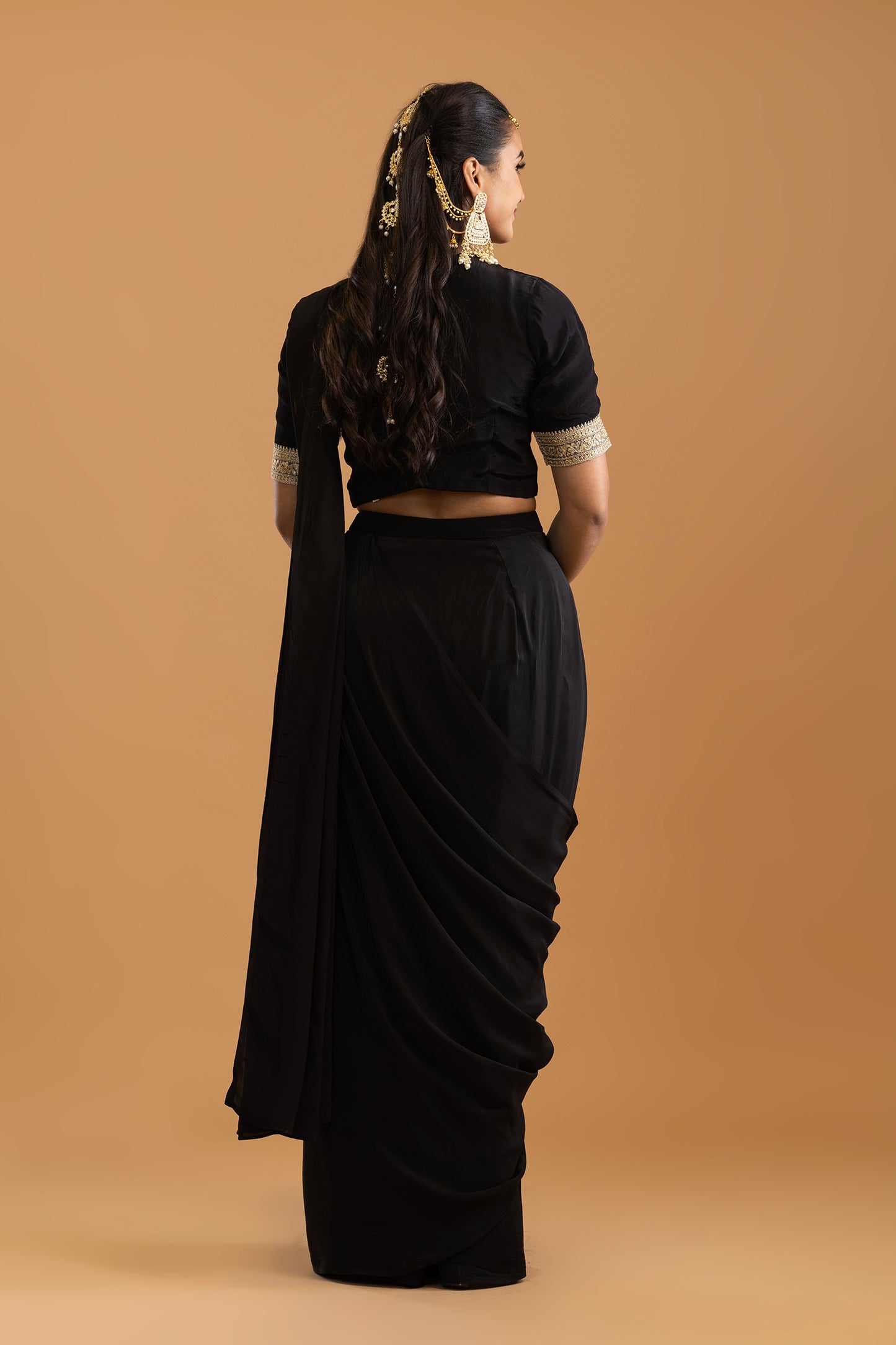 Noor Pre Stitched Saree