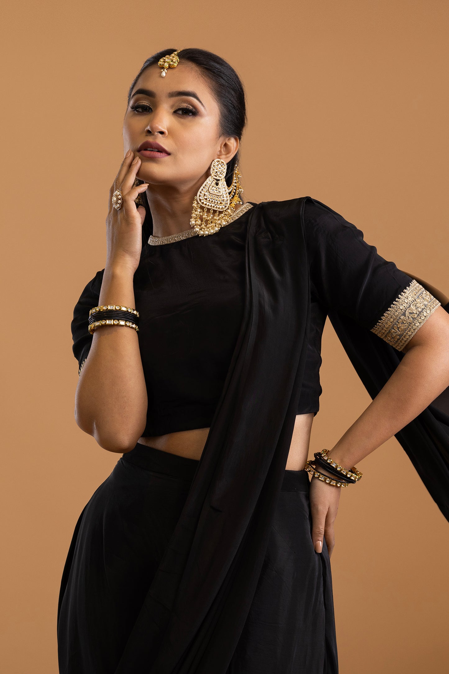 Noor Pre Stitched Saree