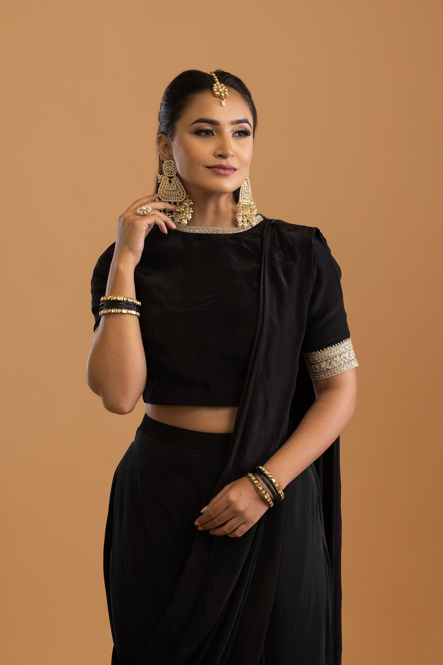 Noor Pre Stitched Saree
