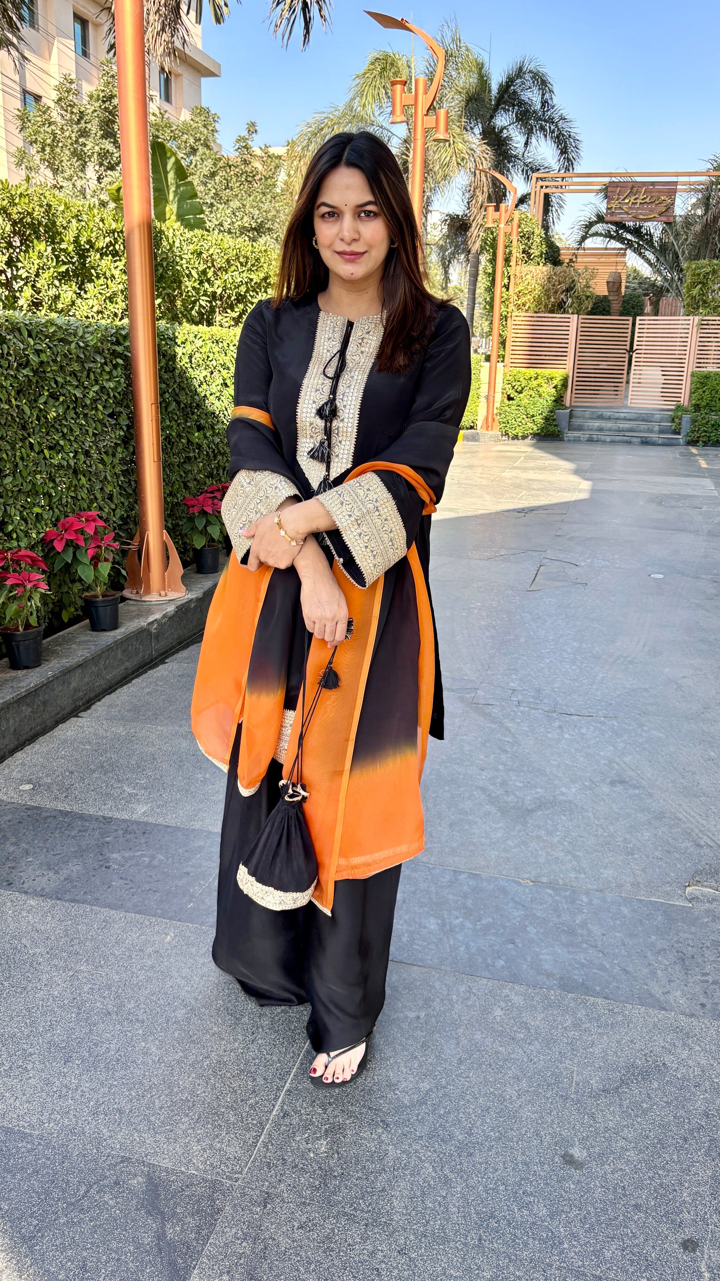 Noor Kurta with a draped salwar