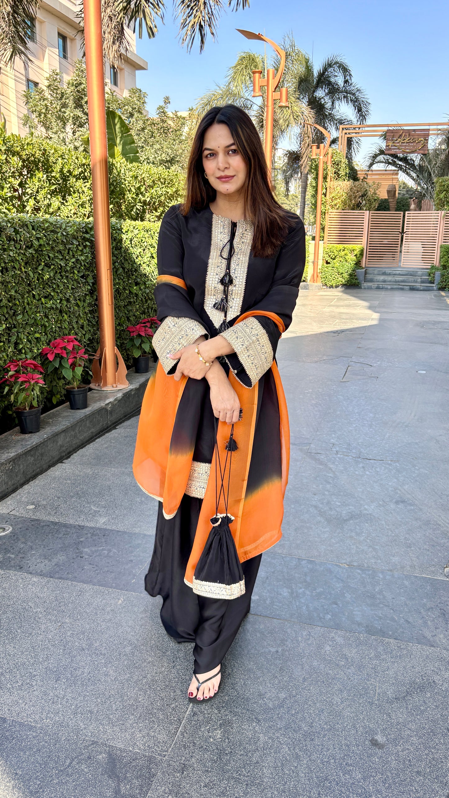 Noor Kurta with a draped salwar