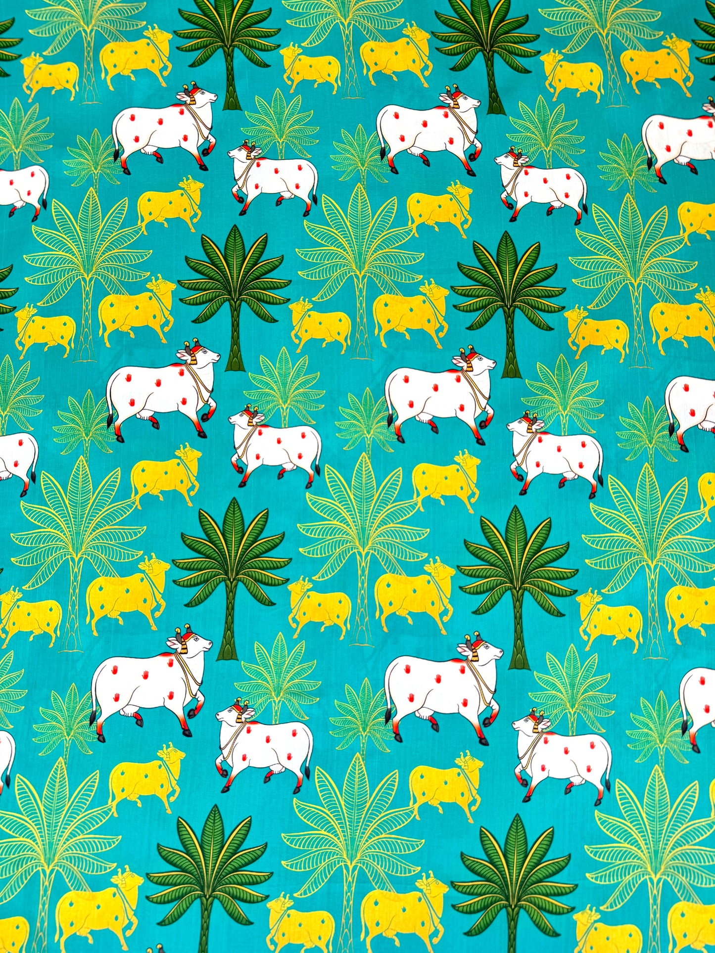 Krishna Garden Cotton Printed Fabric