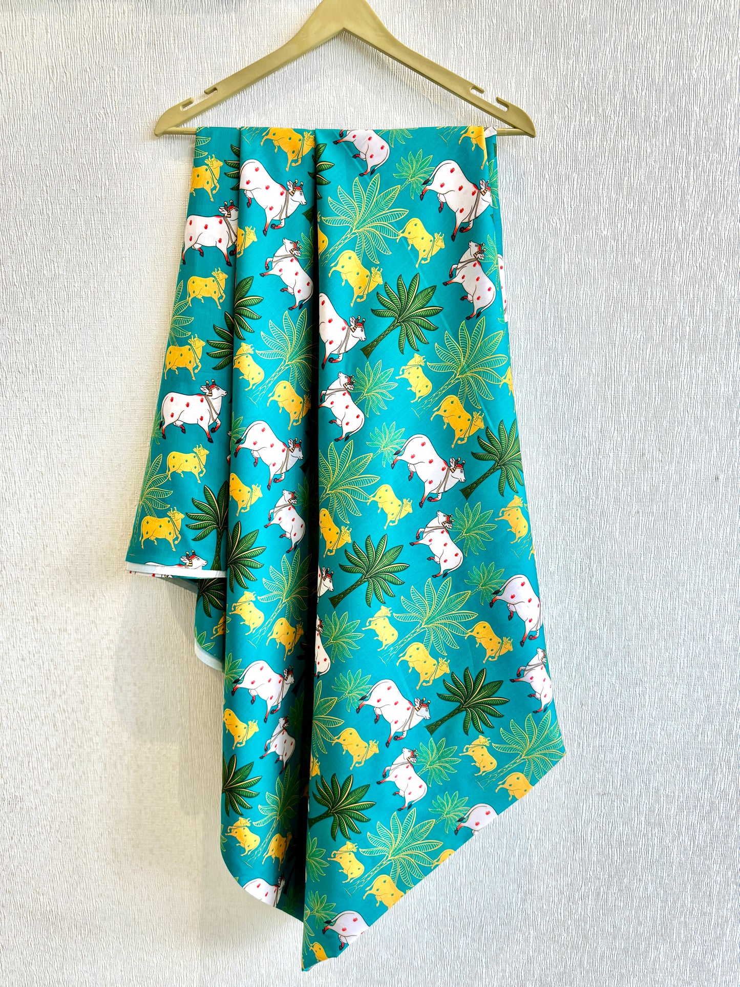 Krishna Garden Cotton Printed Fabric