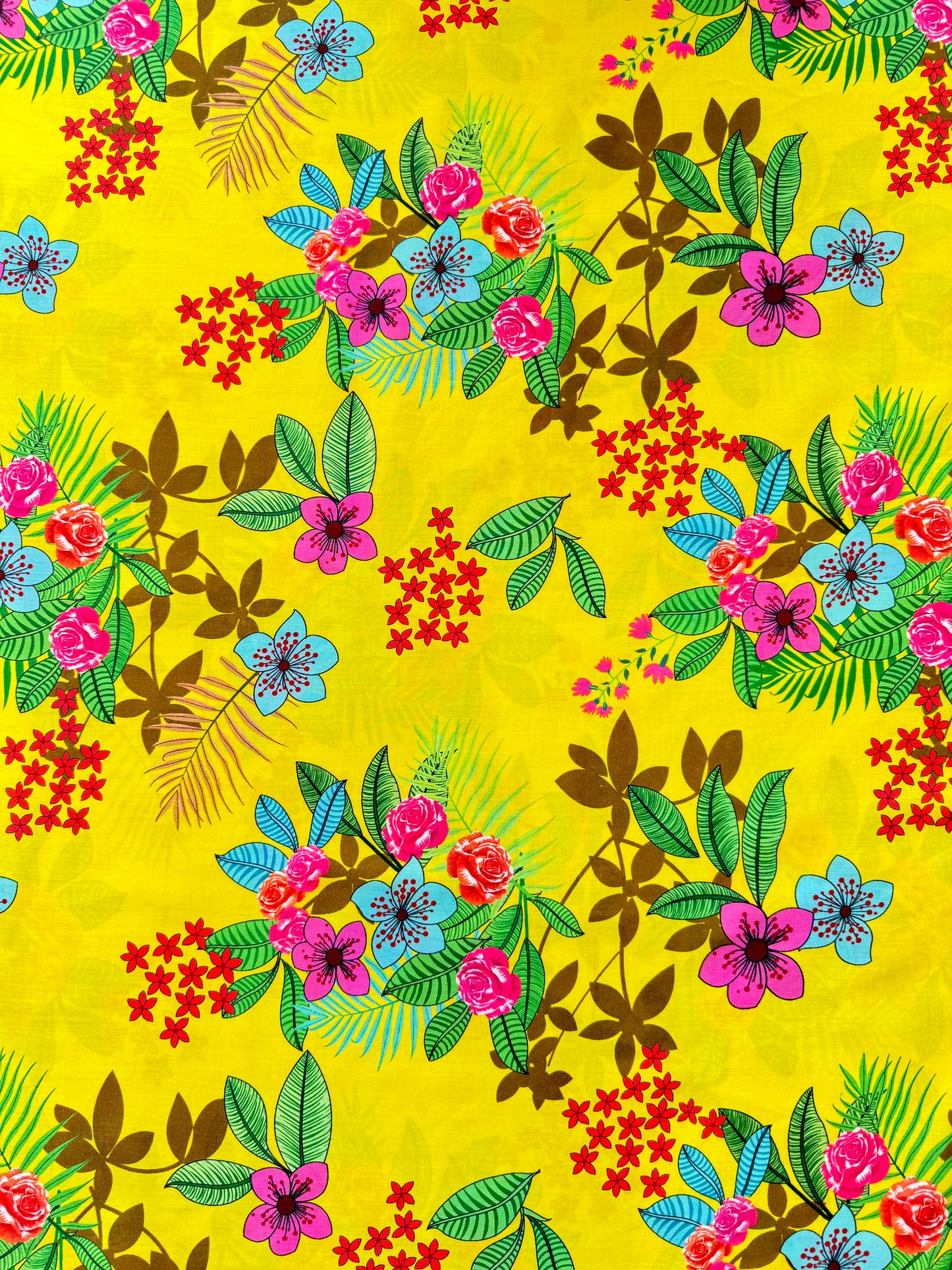 Sunshine Floral Cotton Fabric
