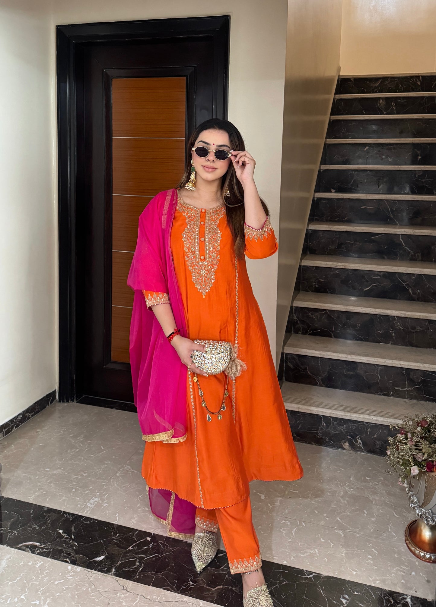Kanak Kurta with Pant and Dupatta