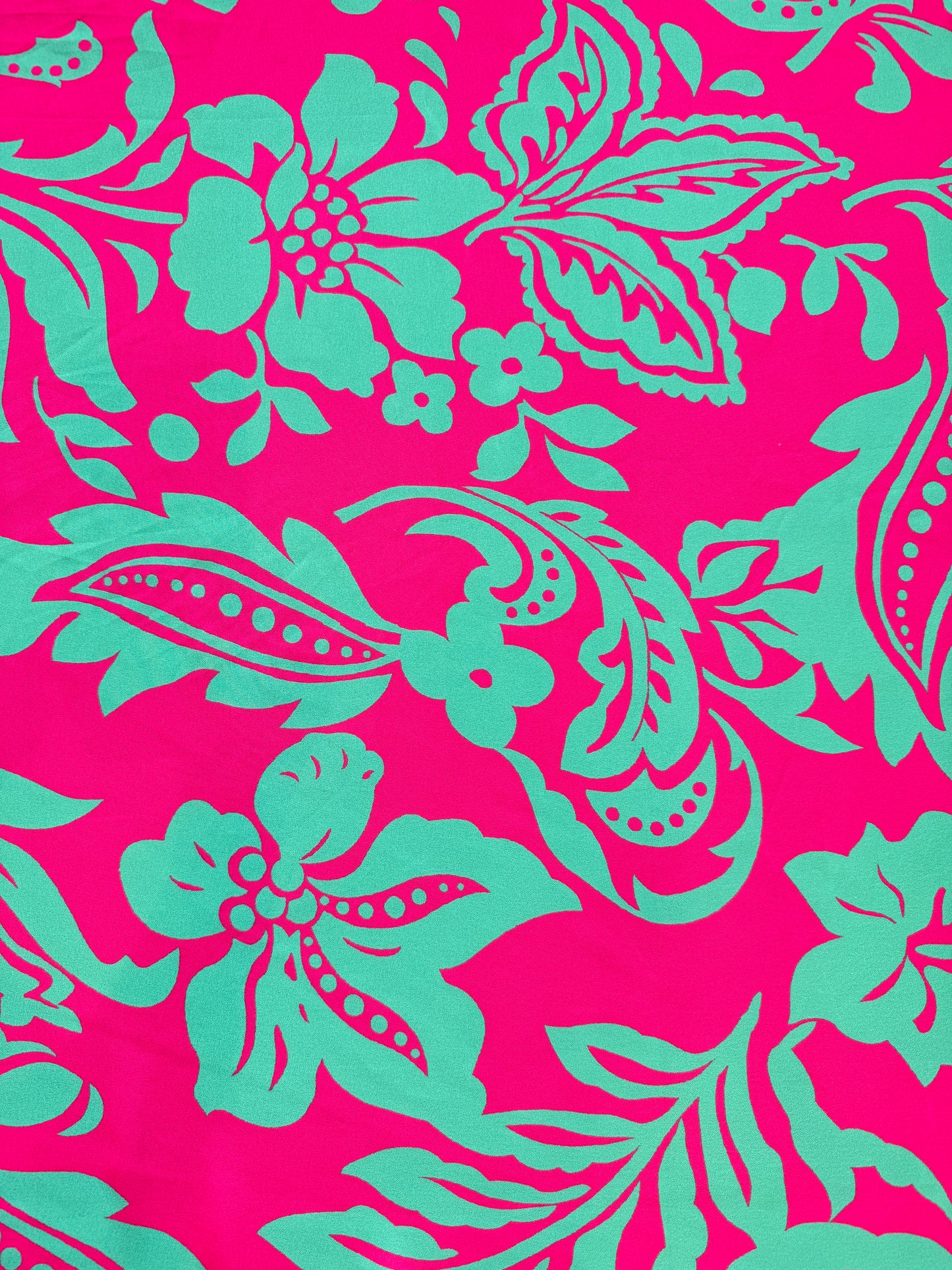 Minty Rose Floral Fabric