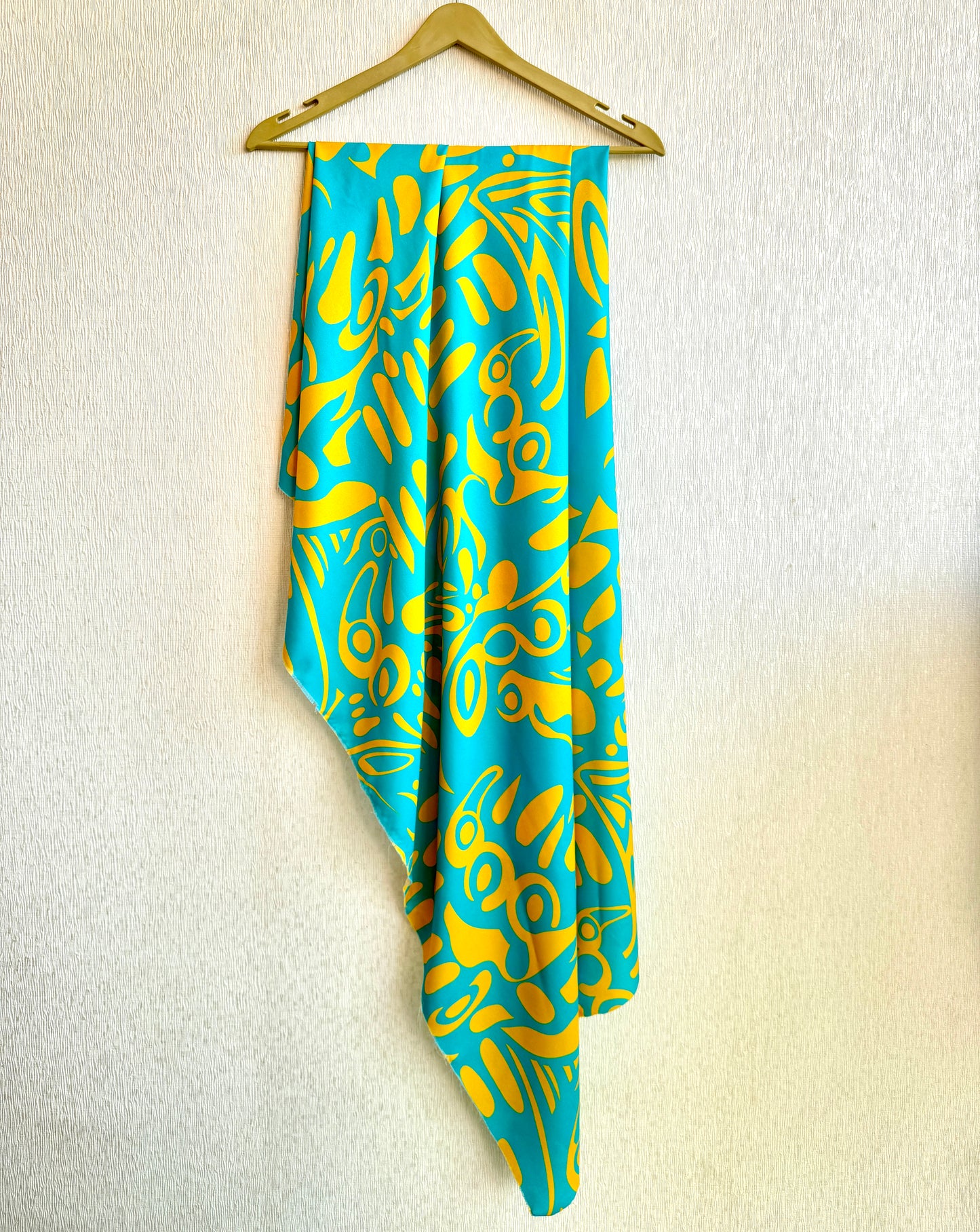 MELLOW YELLOW ABSTRACT FABRIC