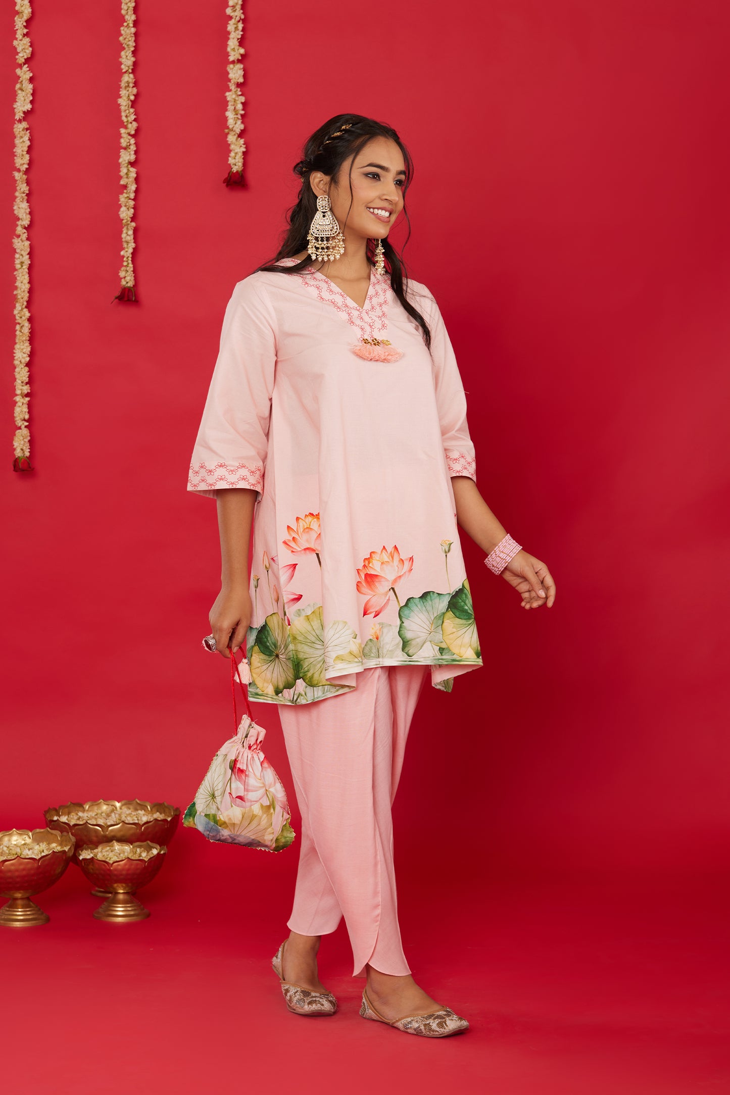 LOTUS BLOOM KURTA WITH TULIP PANT