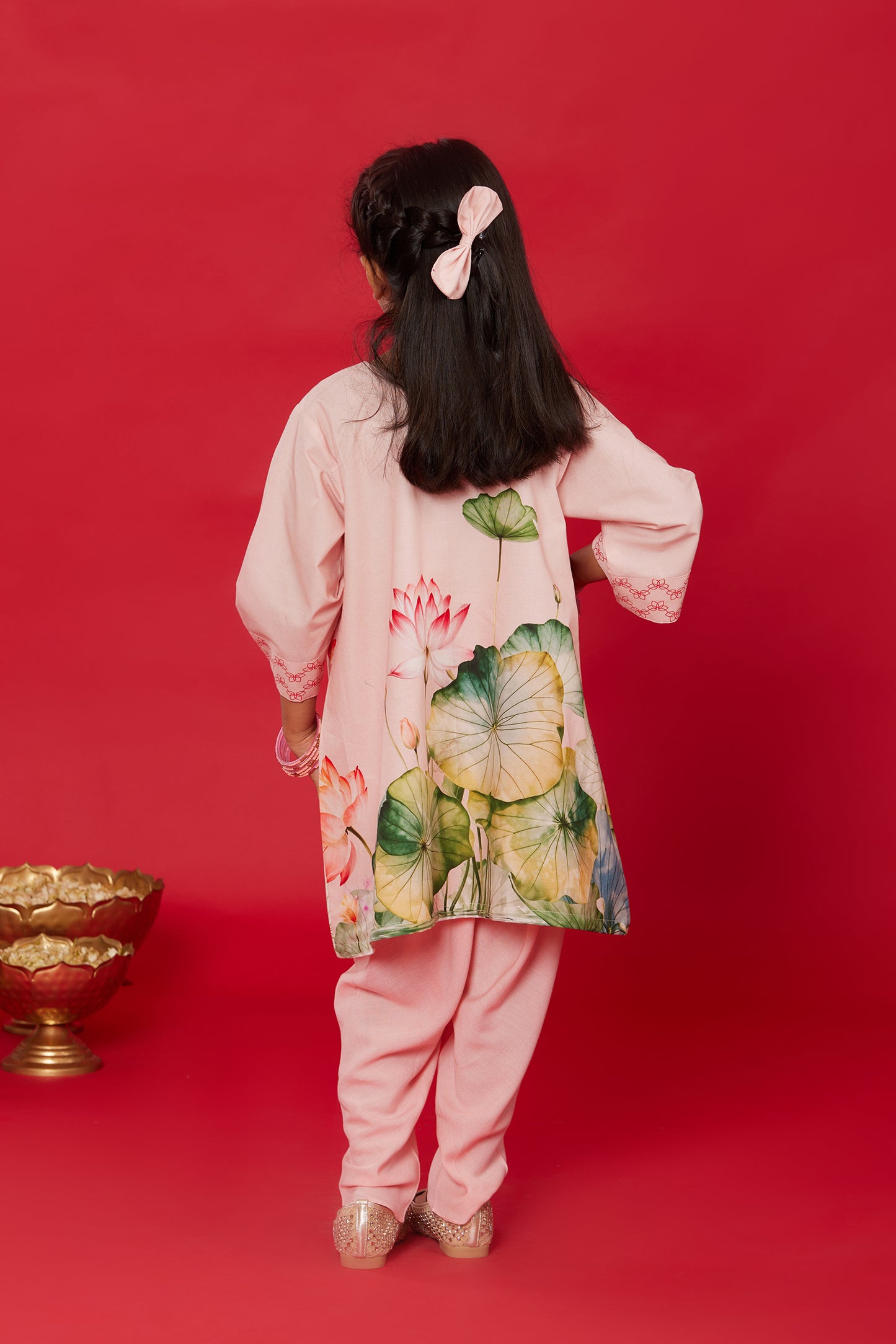 LOTUS BLOOM KURTA WITH TULIP PANT FOR KIDS