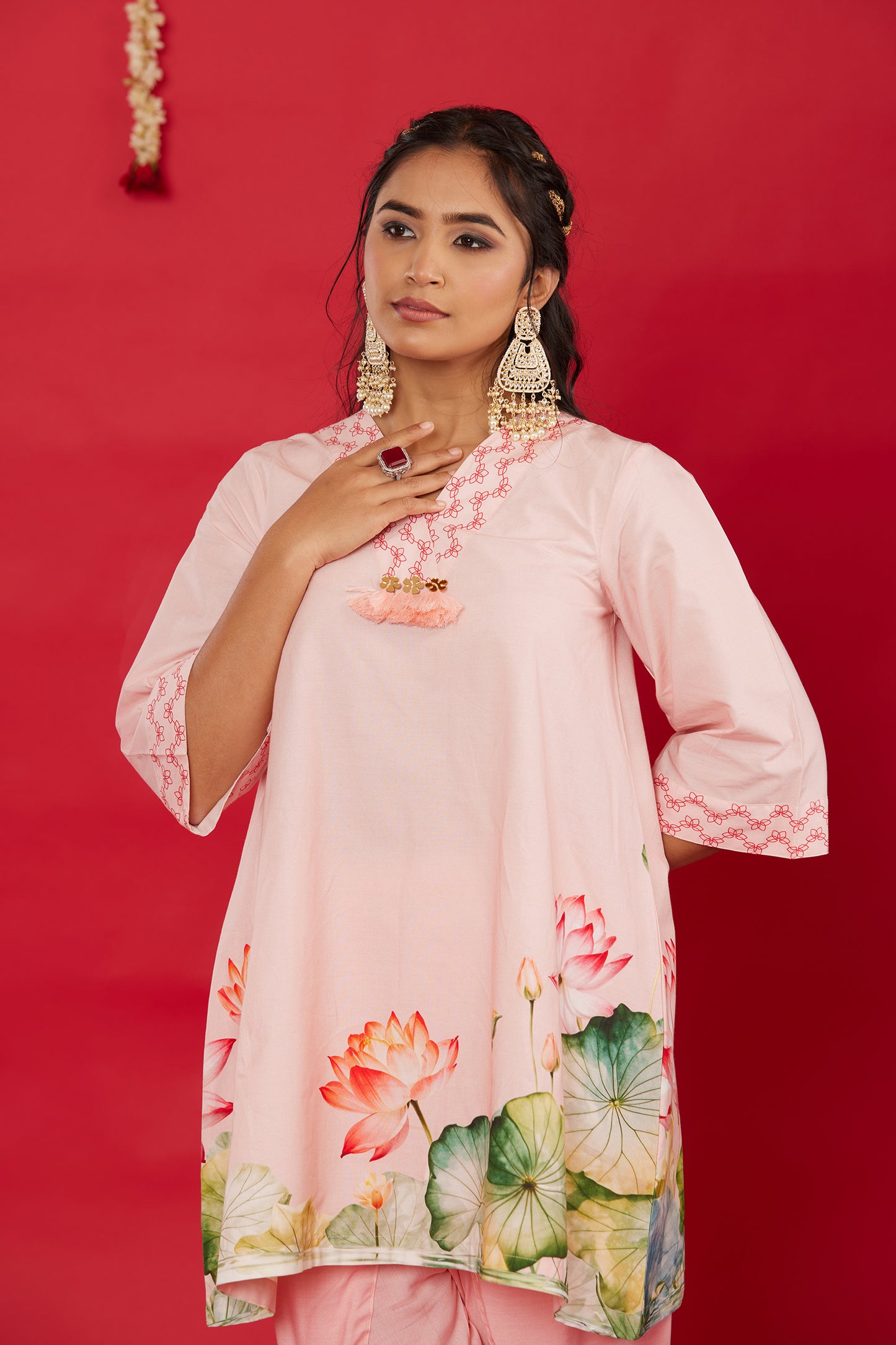 LOTUS BLOOM KURTA WITH TULIP PANT