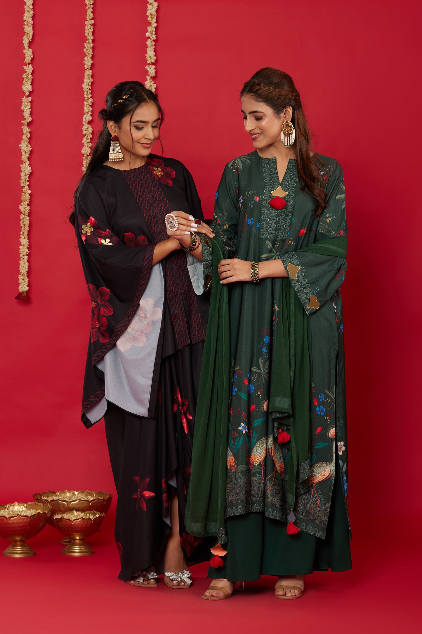 GUL KURTA WITH PALAZZO AND DUPATTA