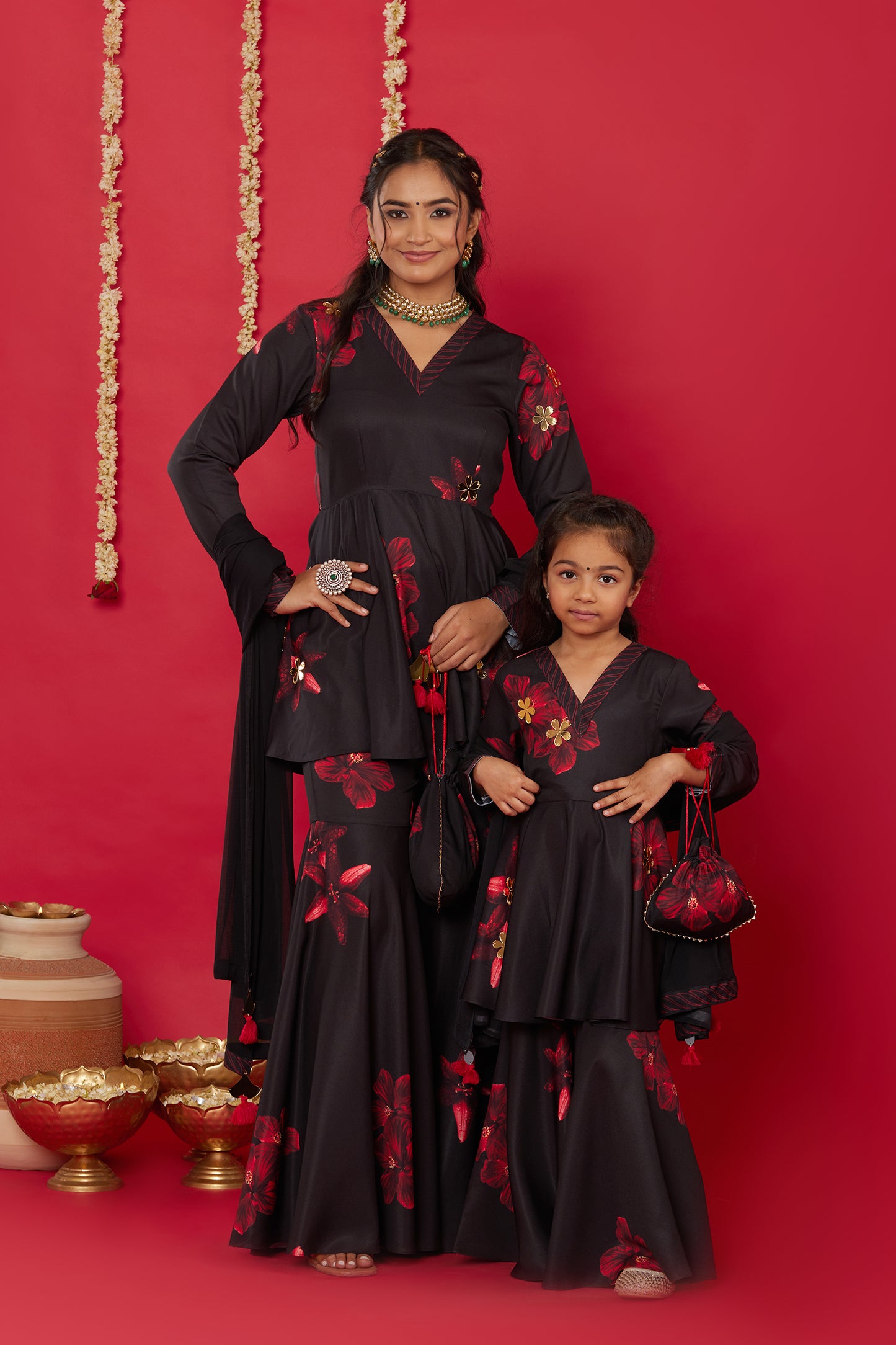 RAAT RANI PEPLUM, SHARARA AND DUPATTA FOR KIDS