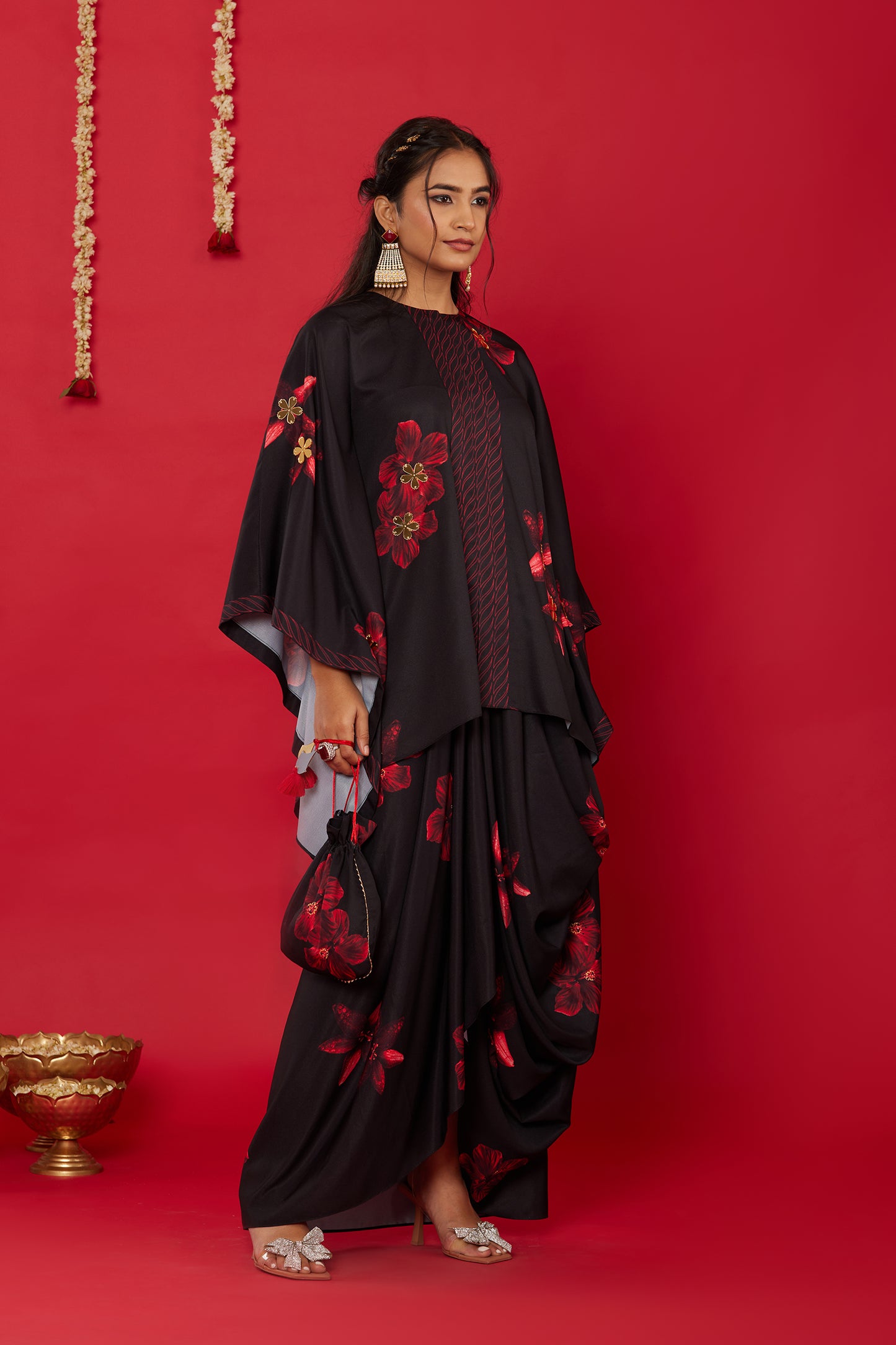 RAAT RANI KAFTAN WITH DRAPE SKIRT