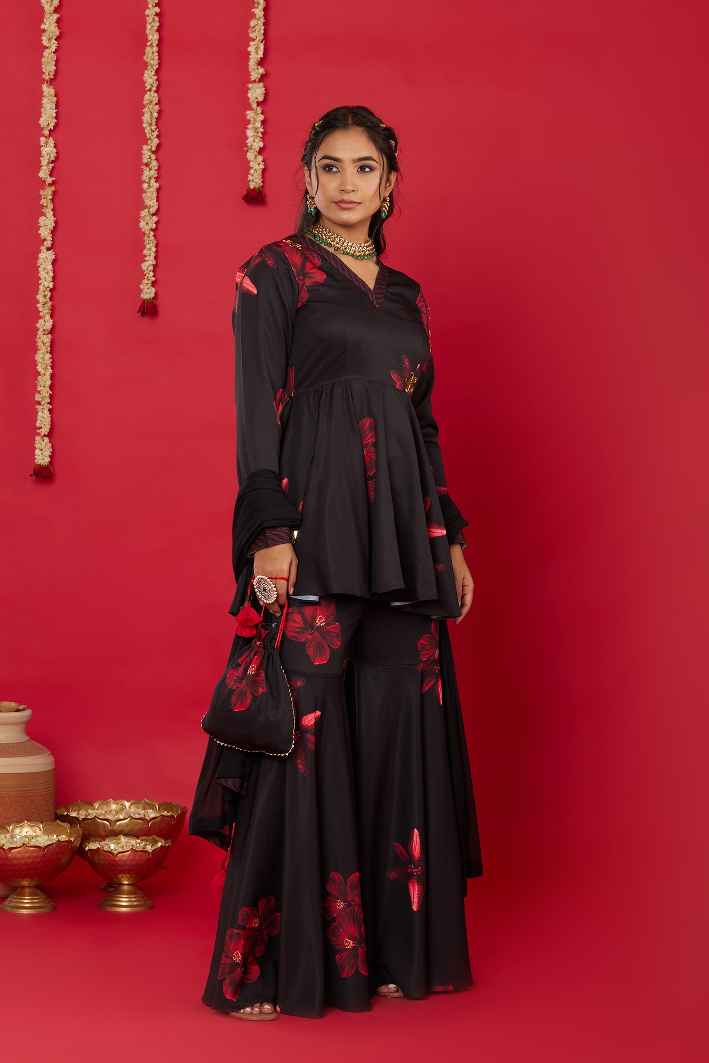 RAAT RANI PEPLUM, SHARARA AND DUPATTA