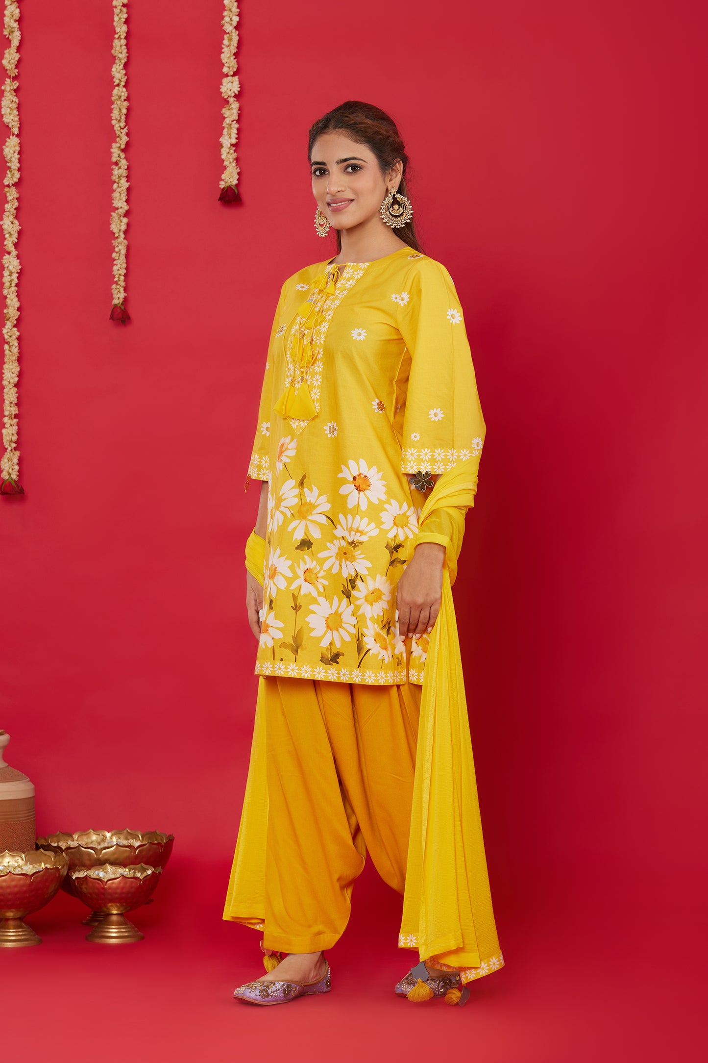 SUNNY DAISY KURTA WITH SALWAR AND DUPATTA