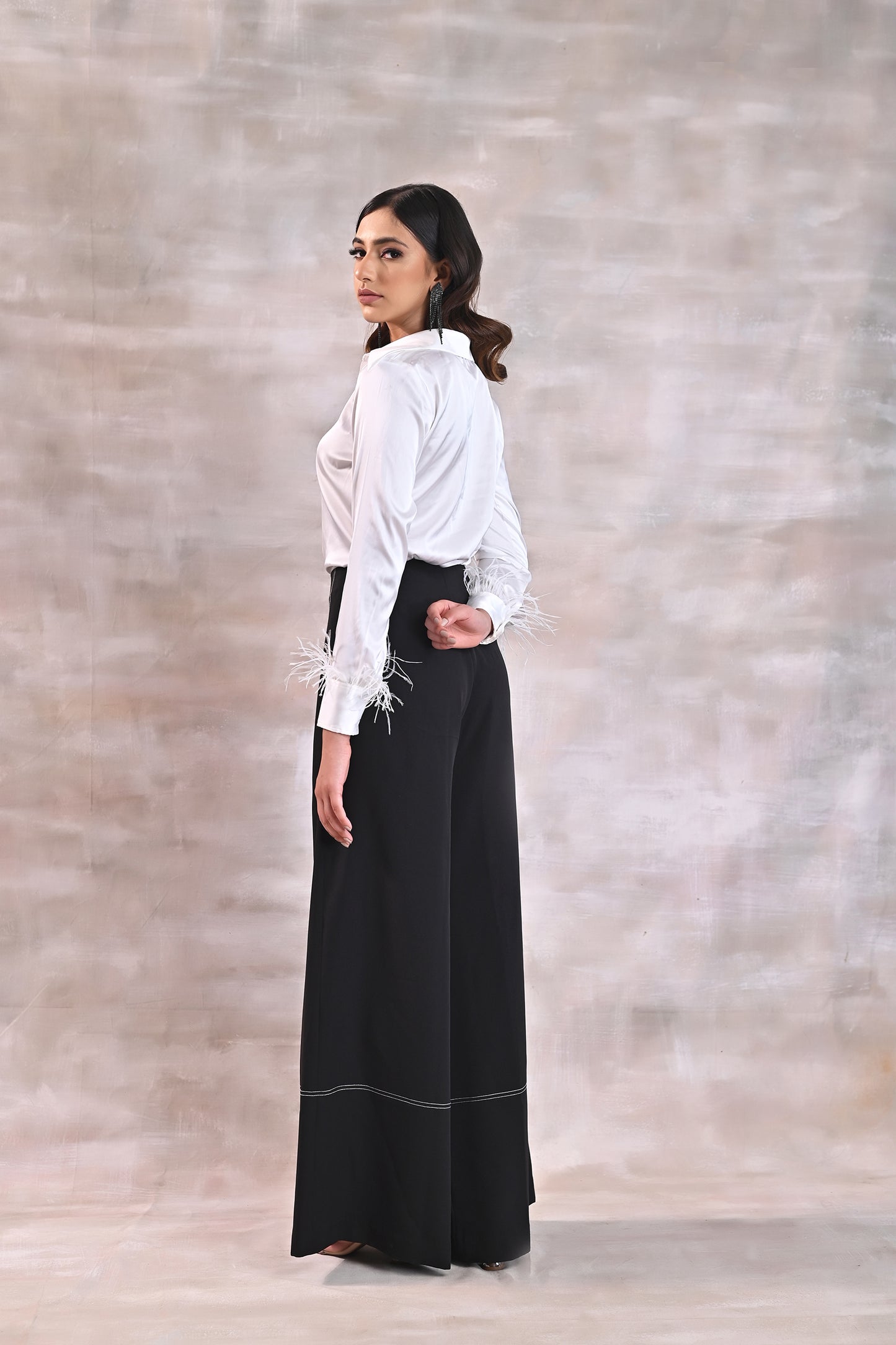 Satin Shirt with Pants