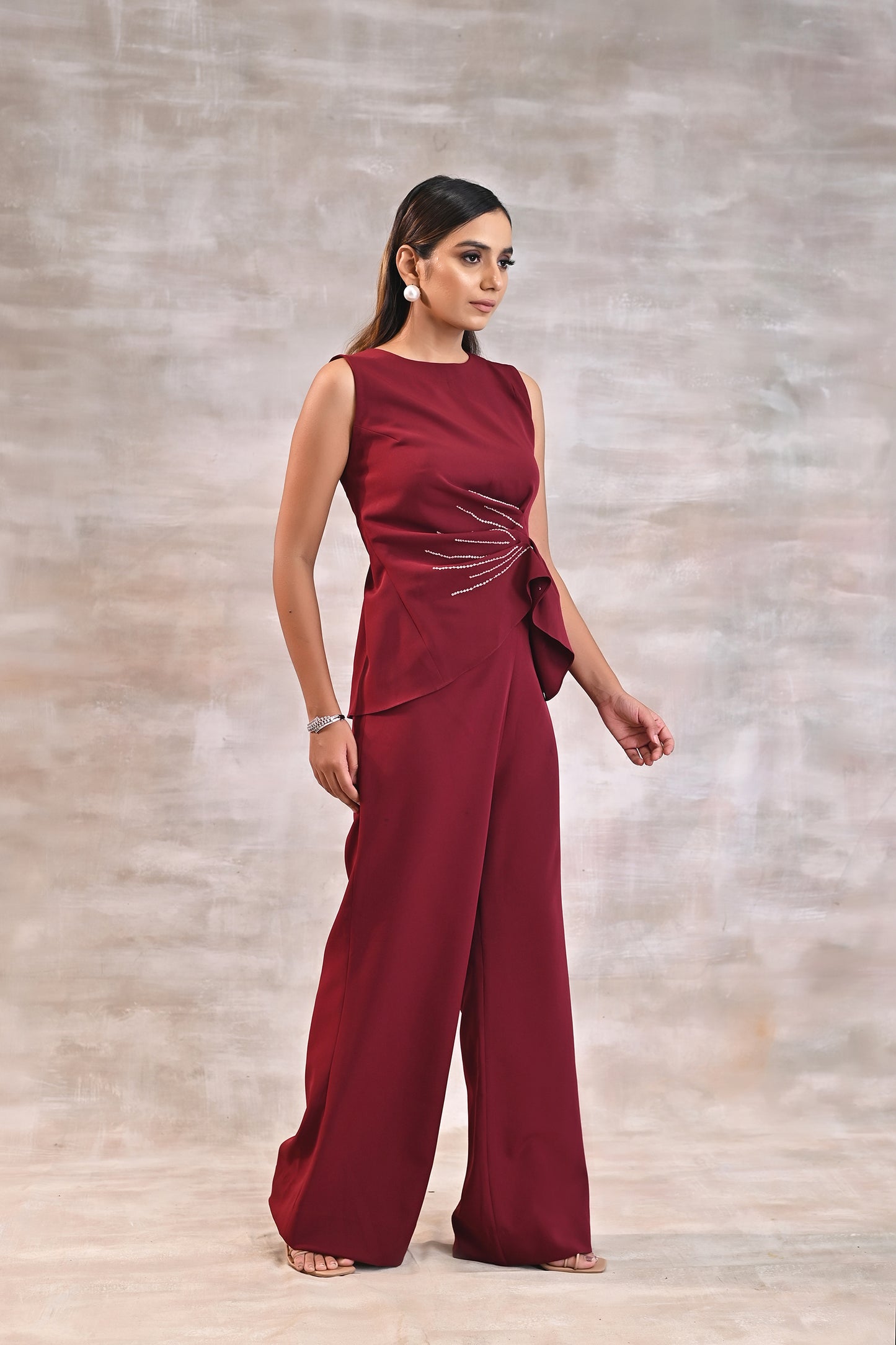 Drape Top with Pants