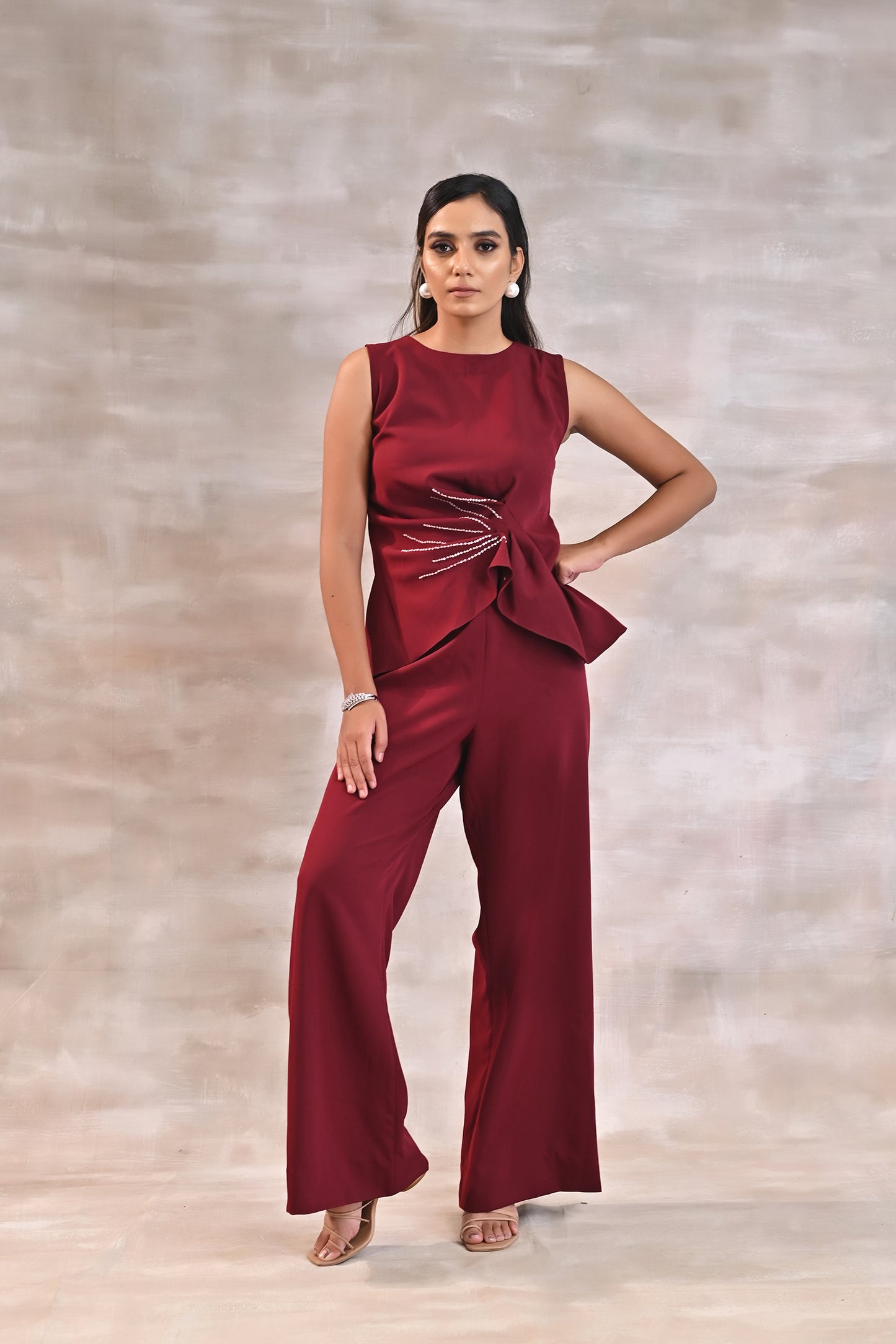 Drape Top with Pants