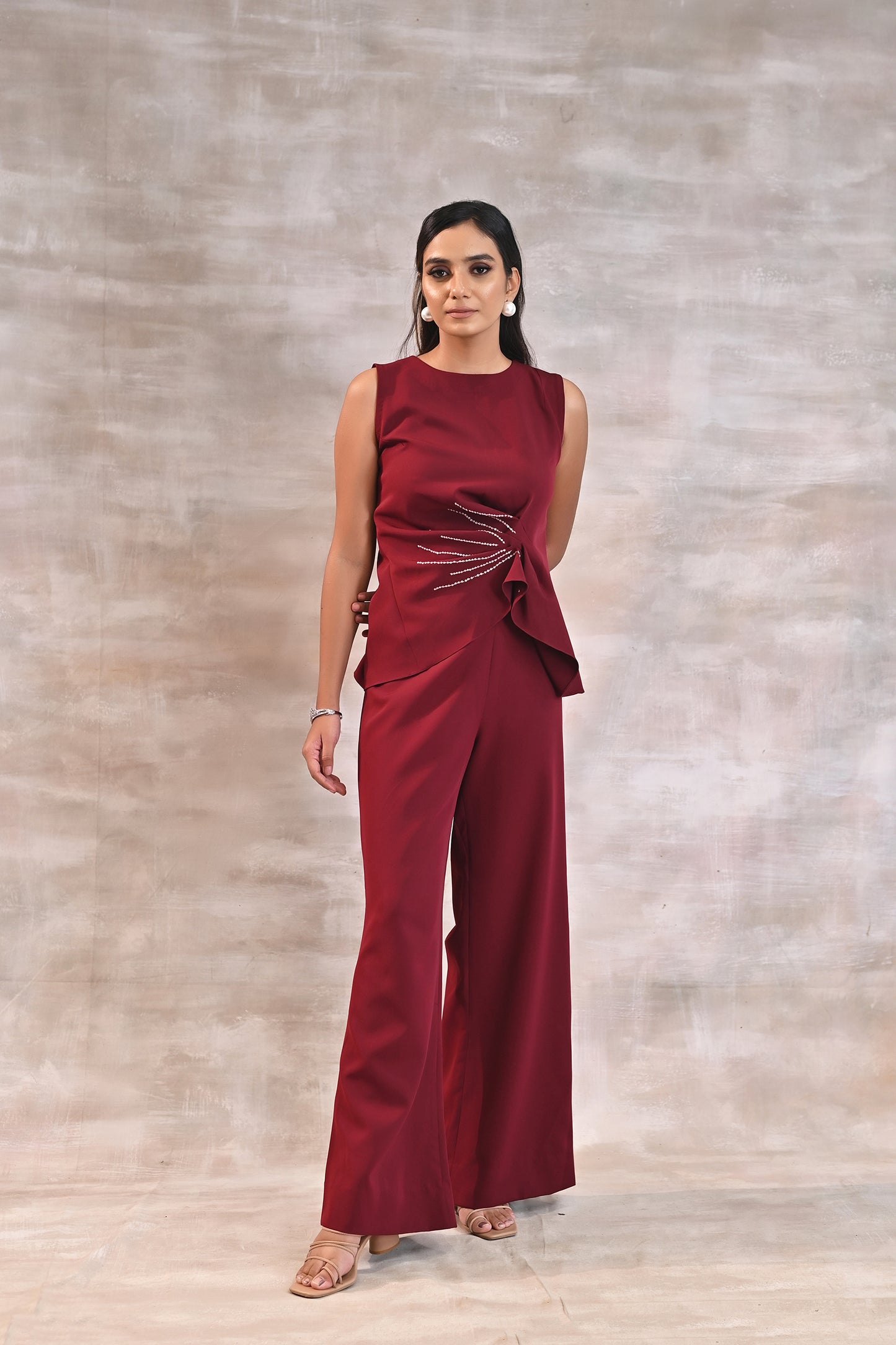 Drape Top with Pants