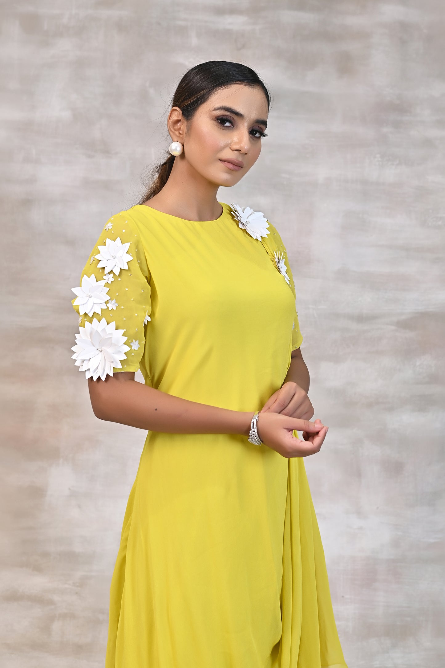 Drape Kurta with Palazzo