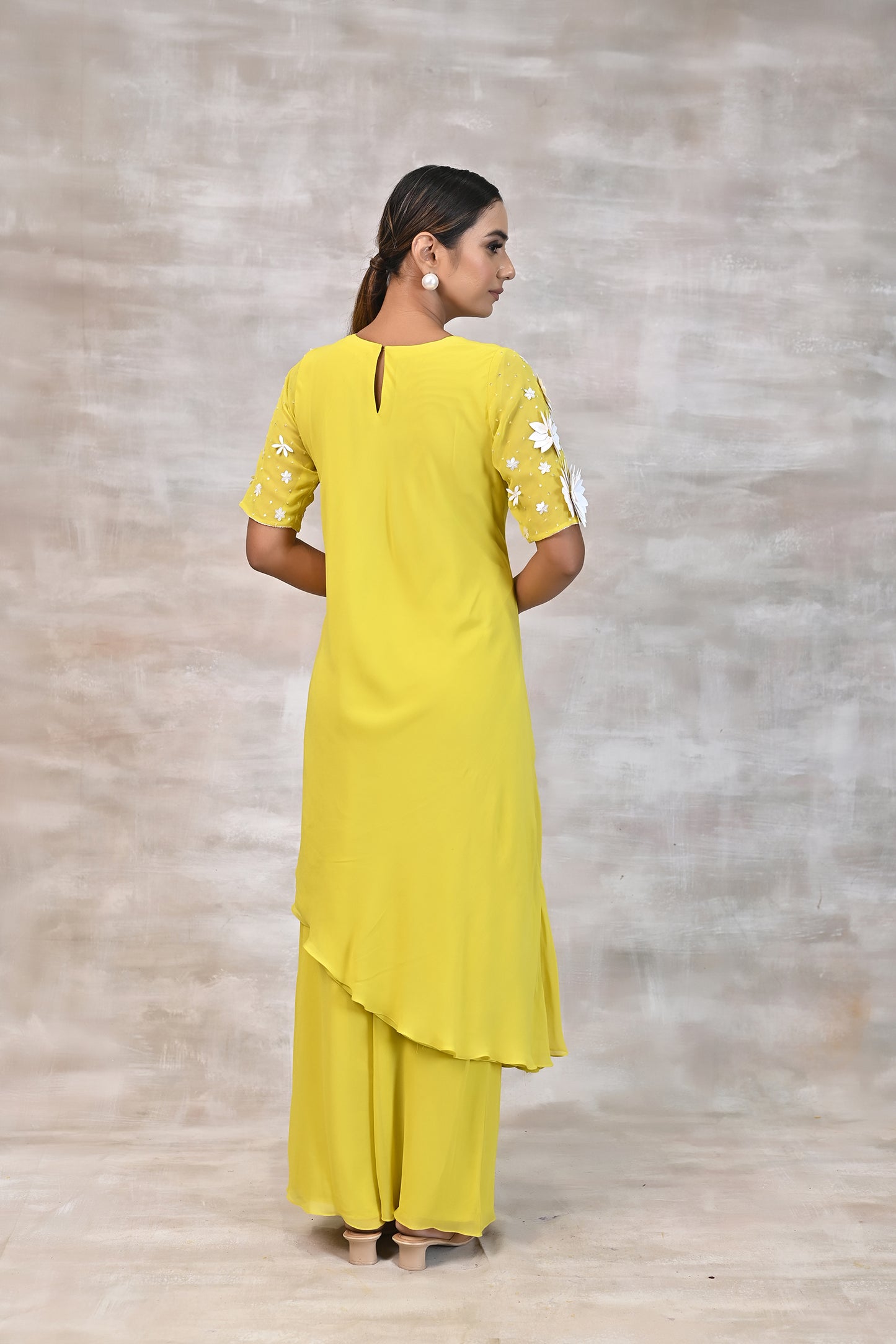 Drape Kurta with Palazzo