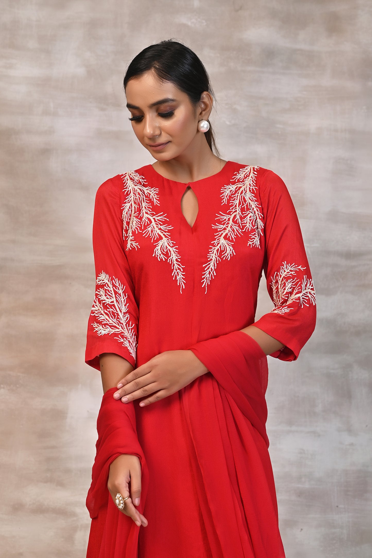C Cut Kurta with Palazzo