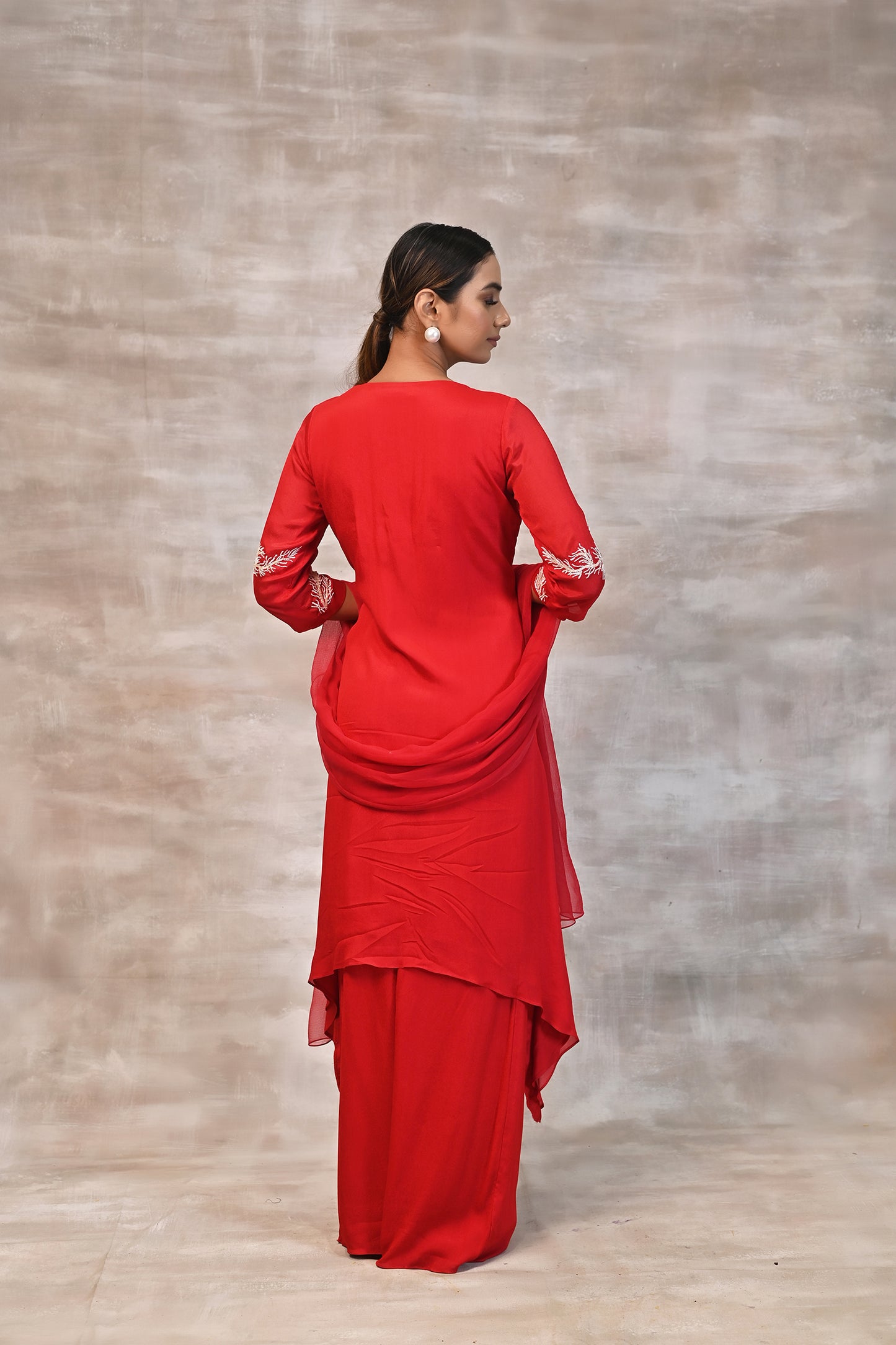 C Cut Kurta with Palazzo