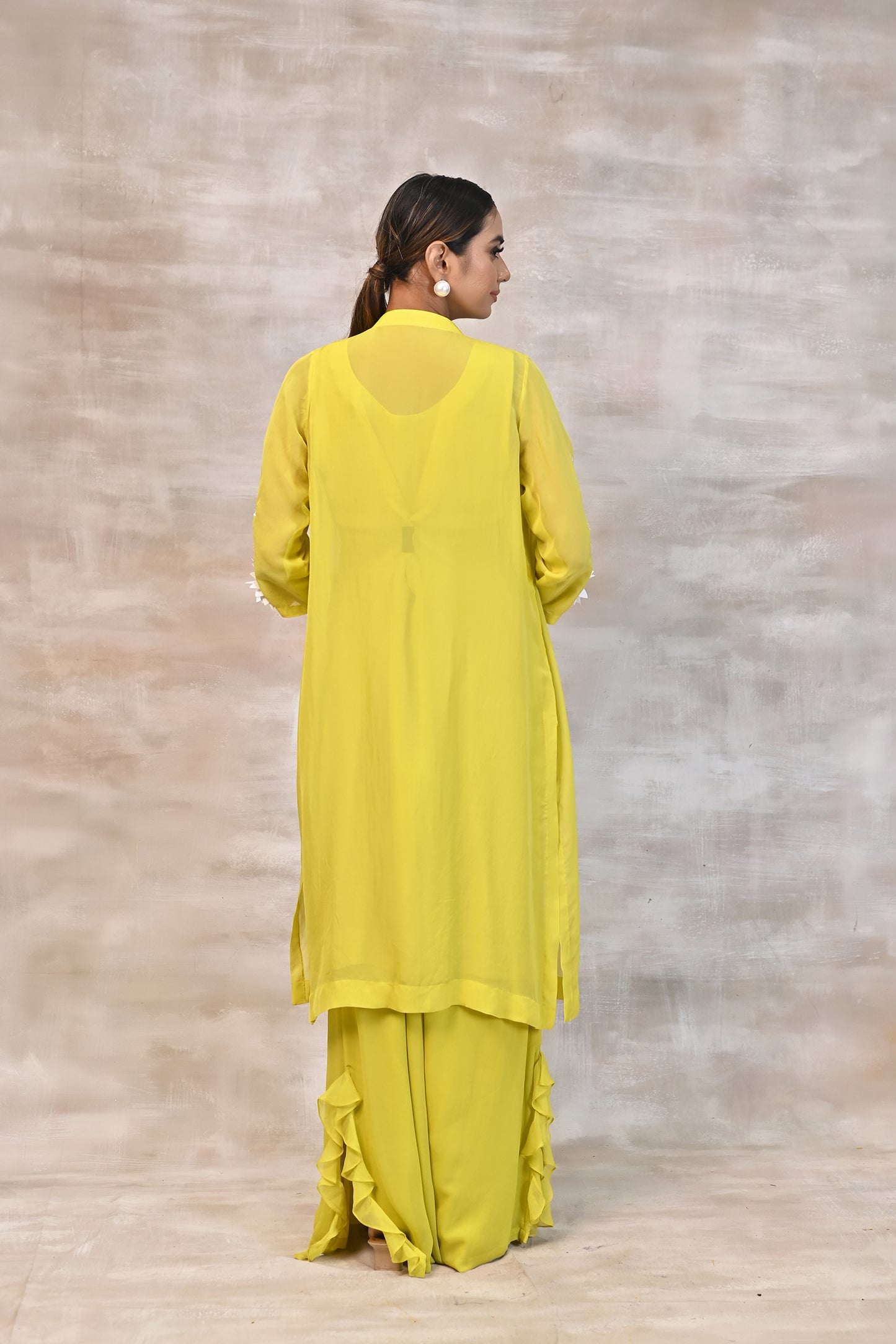 Jacket with Kurta and Palazzo