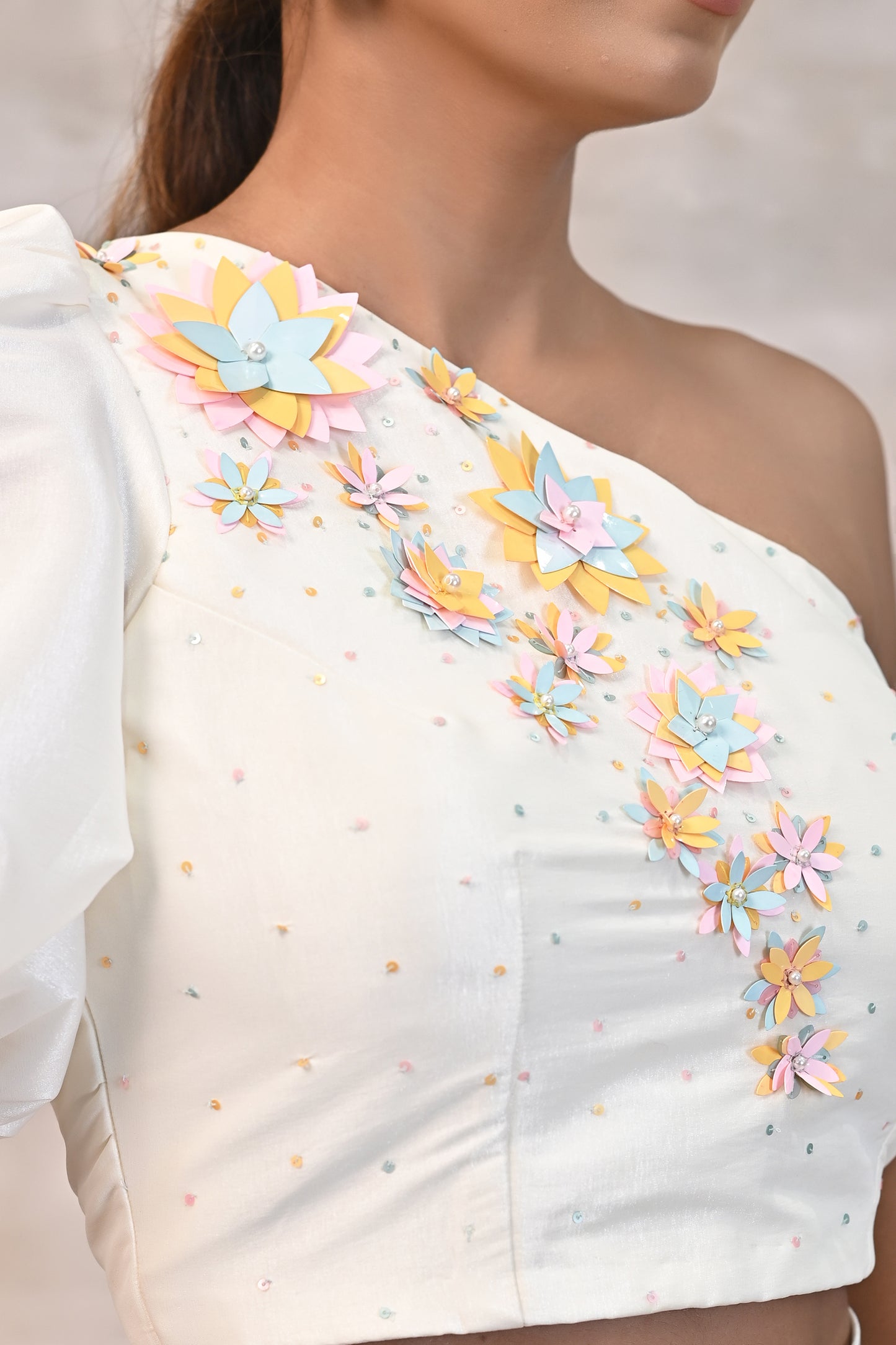 One shoulder Top with Palazzo