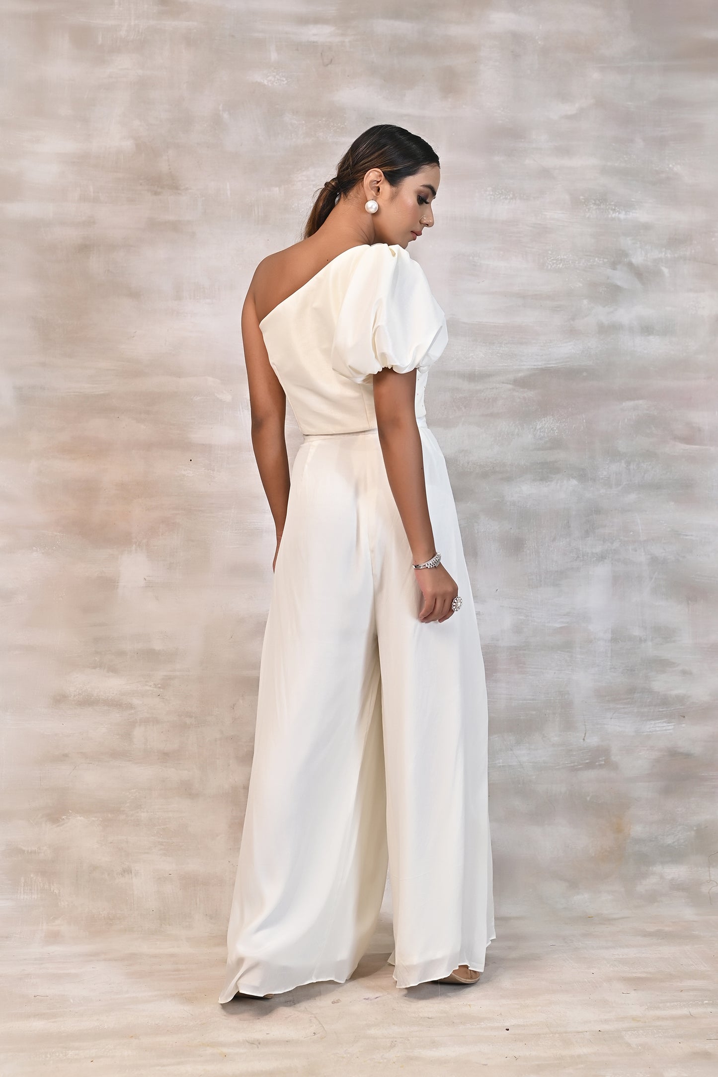 One shoulder Top with Palazzo