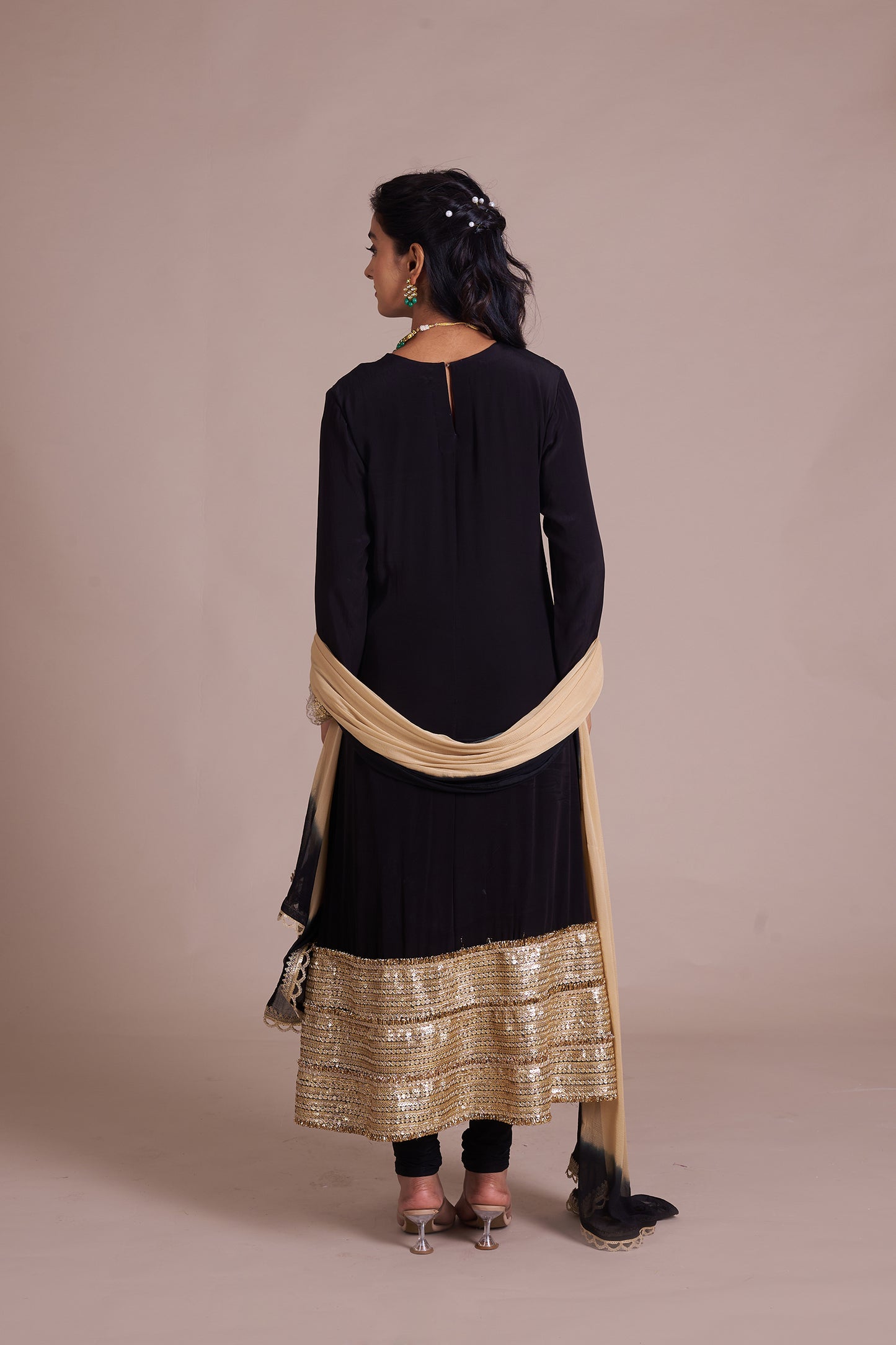 Siyaah A-line Kurta Suit set