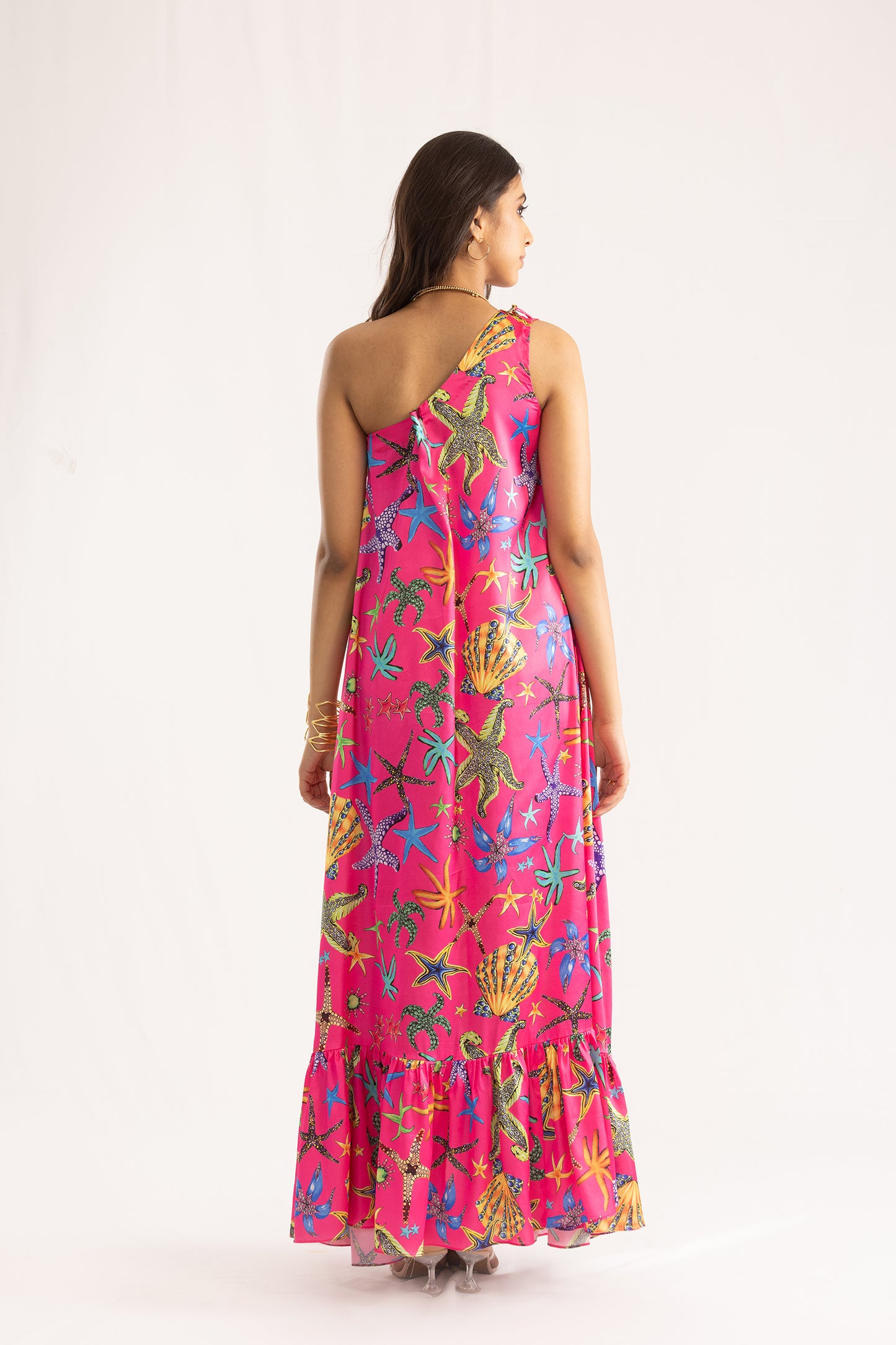 Starfish One Shoulder Dress