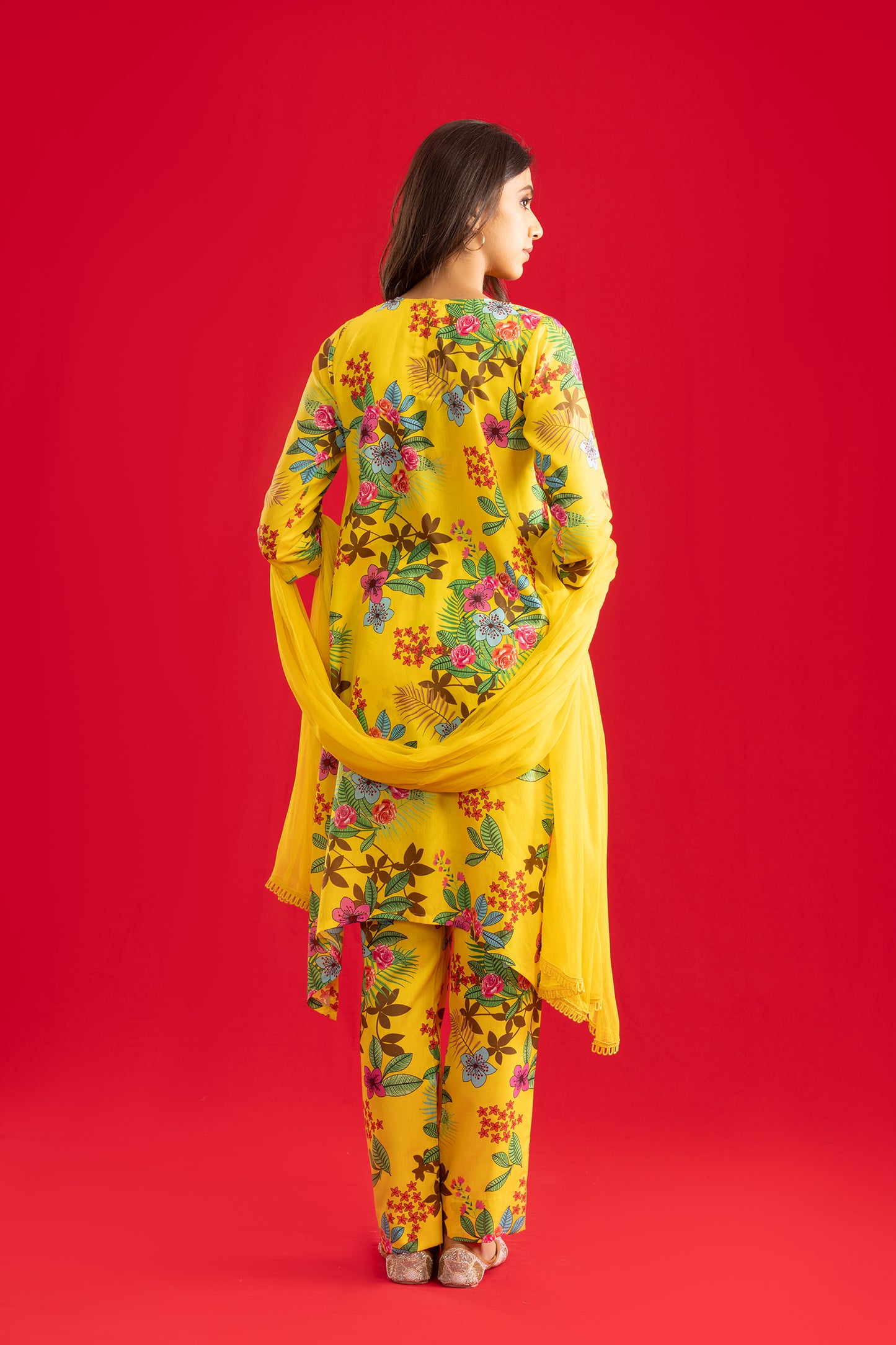 Sunshine Floral Kurta with Pants