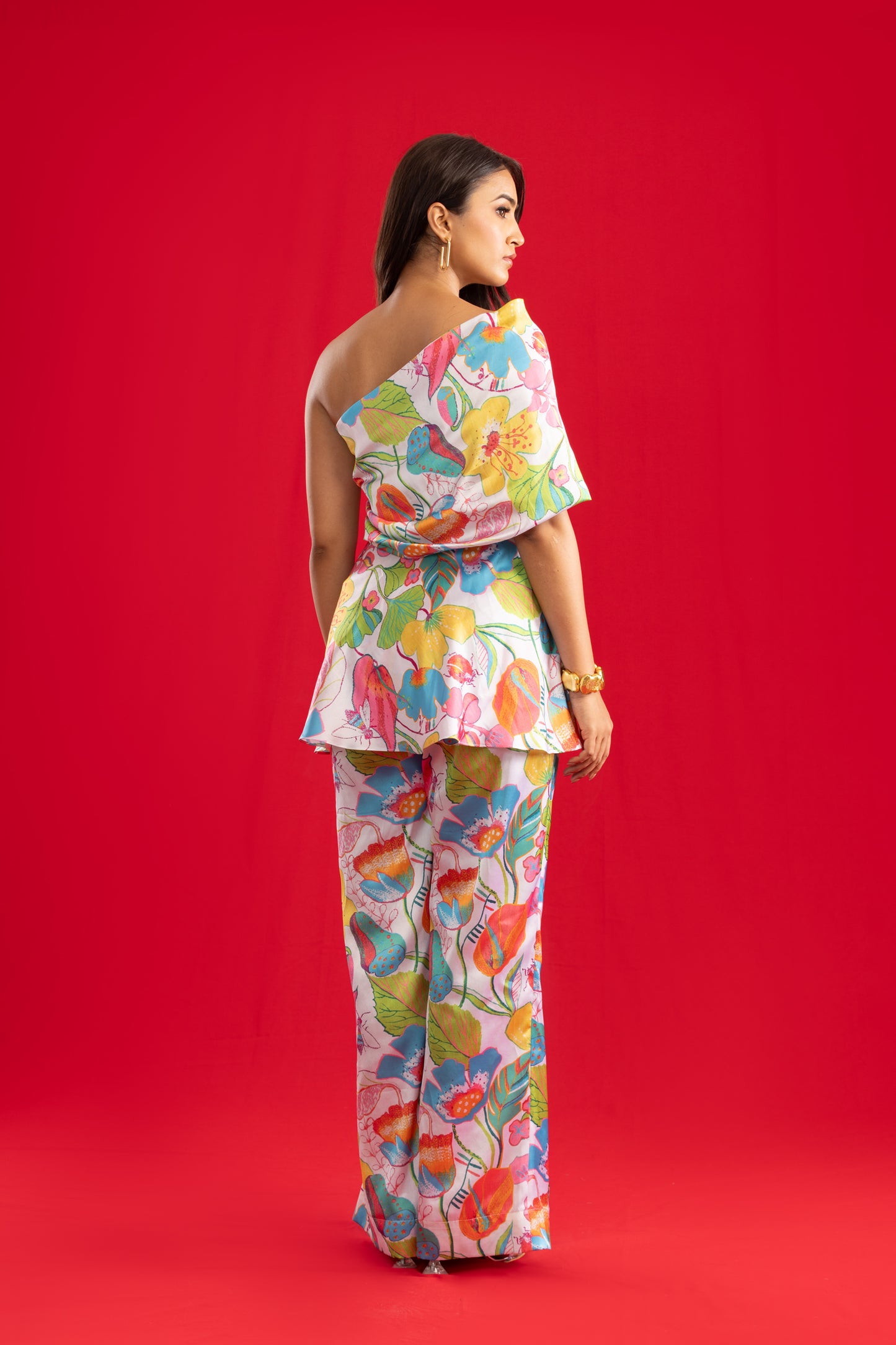 Ivory Moonlight One Shoulder Coord Set