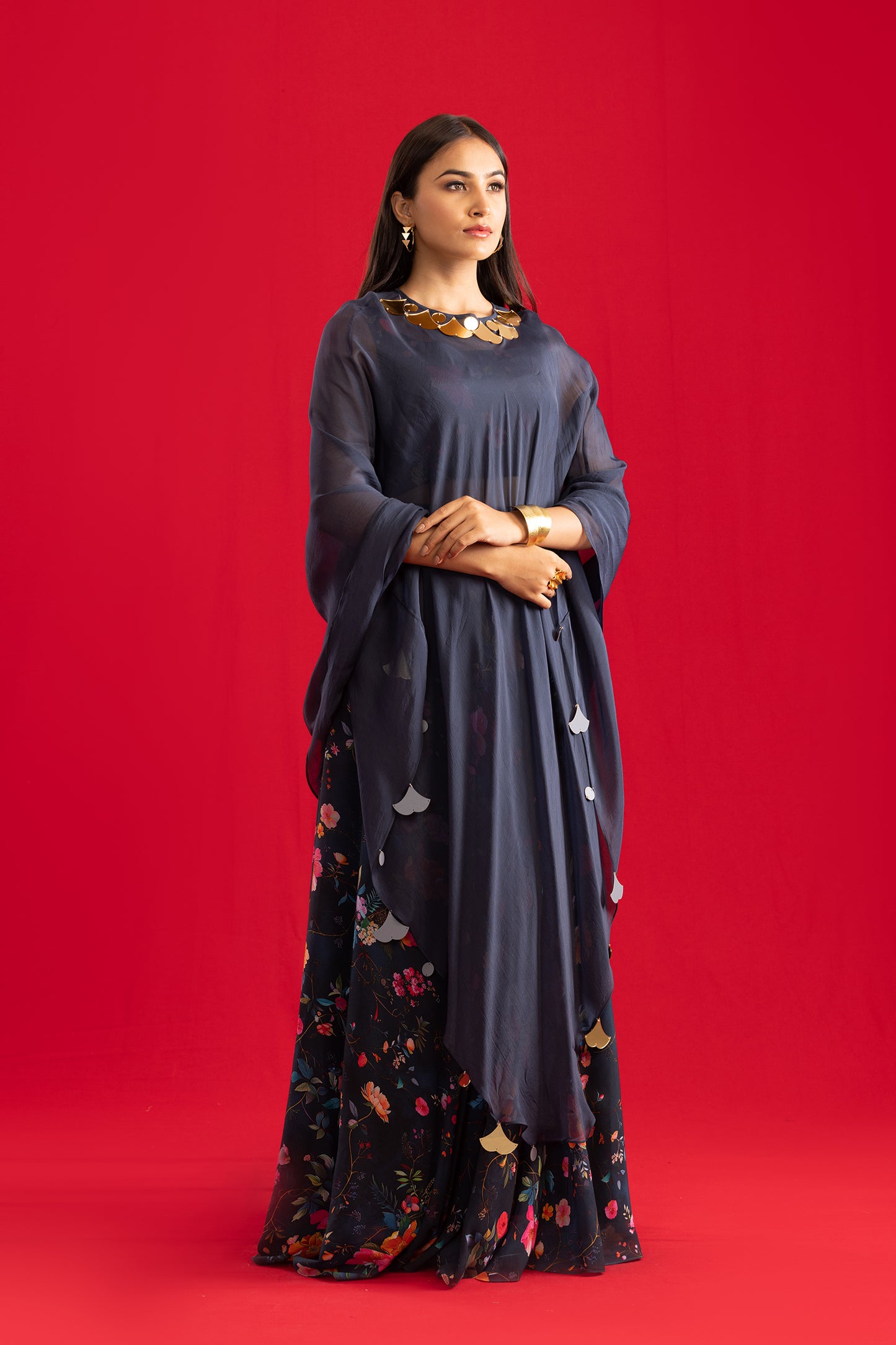 Blue Gulzaar Trio Set