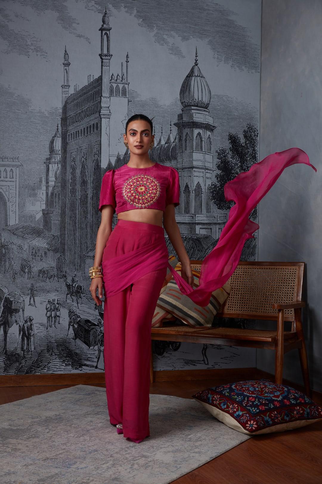 Bustier With Palazo - Dira by Diksha