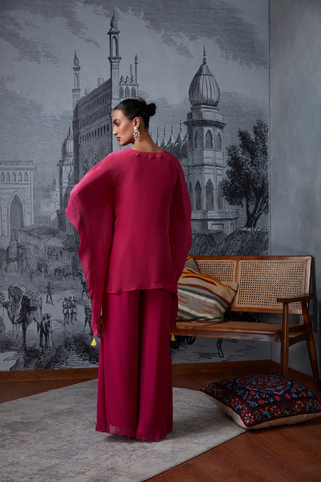 Kaftan With Bell Bottom - Dira by Diksha
