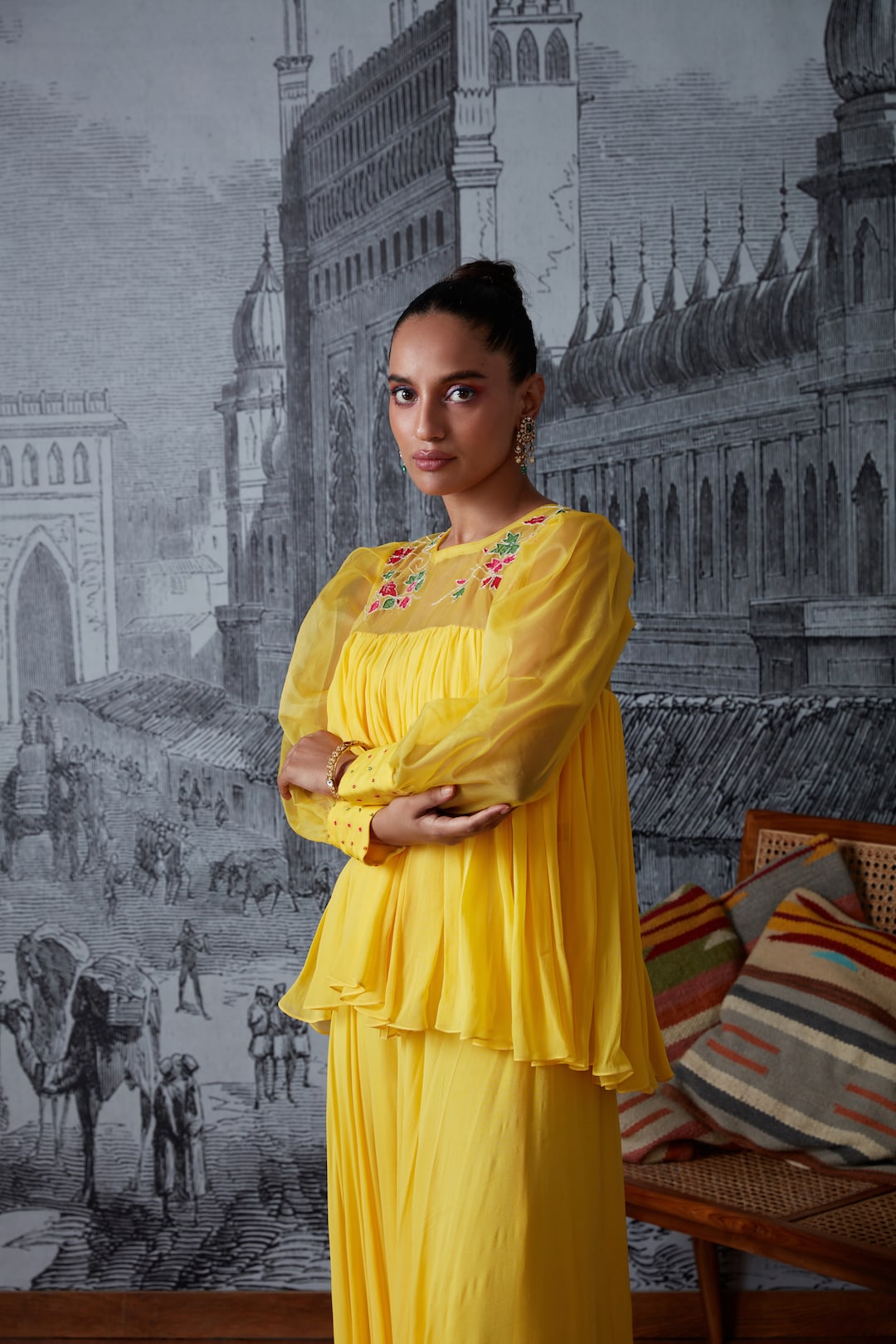 Short Kurta With Skirt - Dira by Diksha