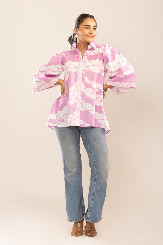MARSHMALLOW MULMUL SHIRT