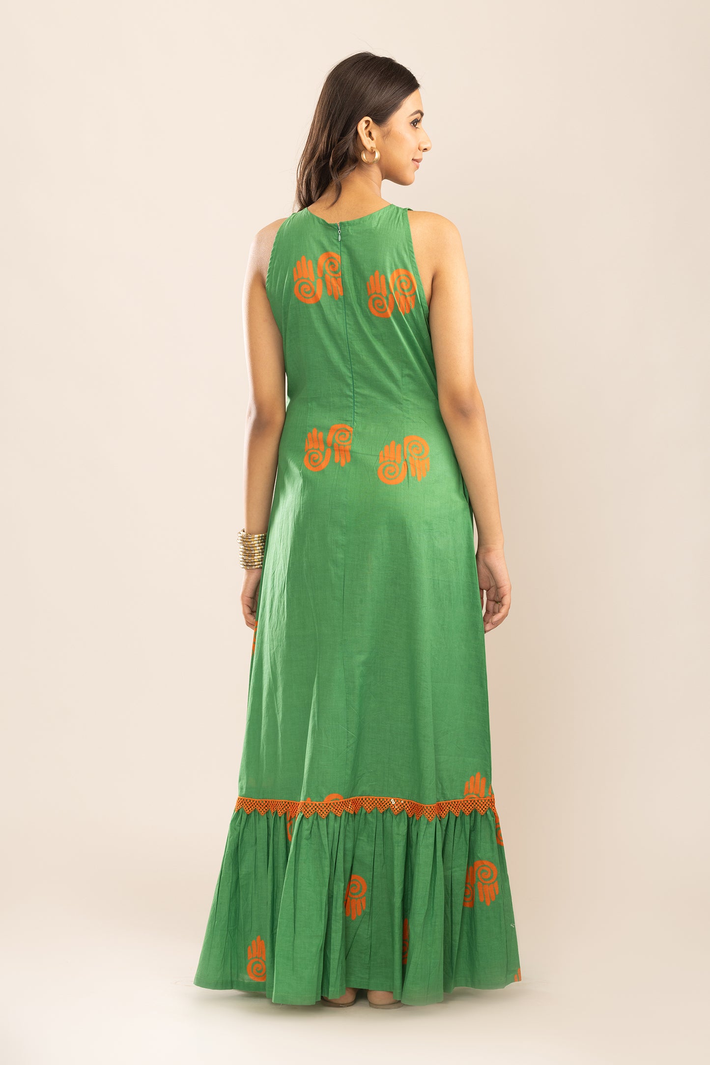 DUSKY GUAVA FLOWY DRESS
