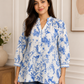 Azure TOILE  KURTA SHIRT